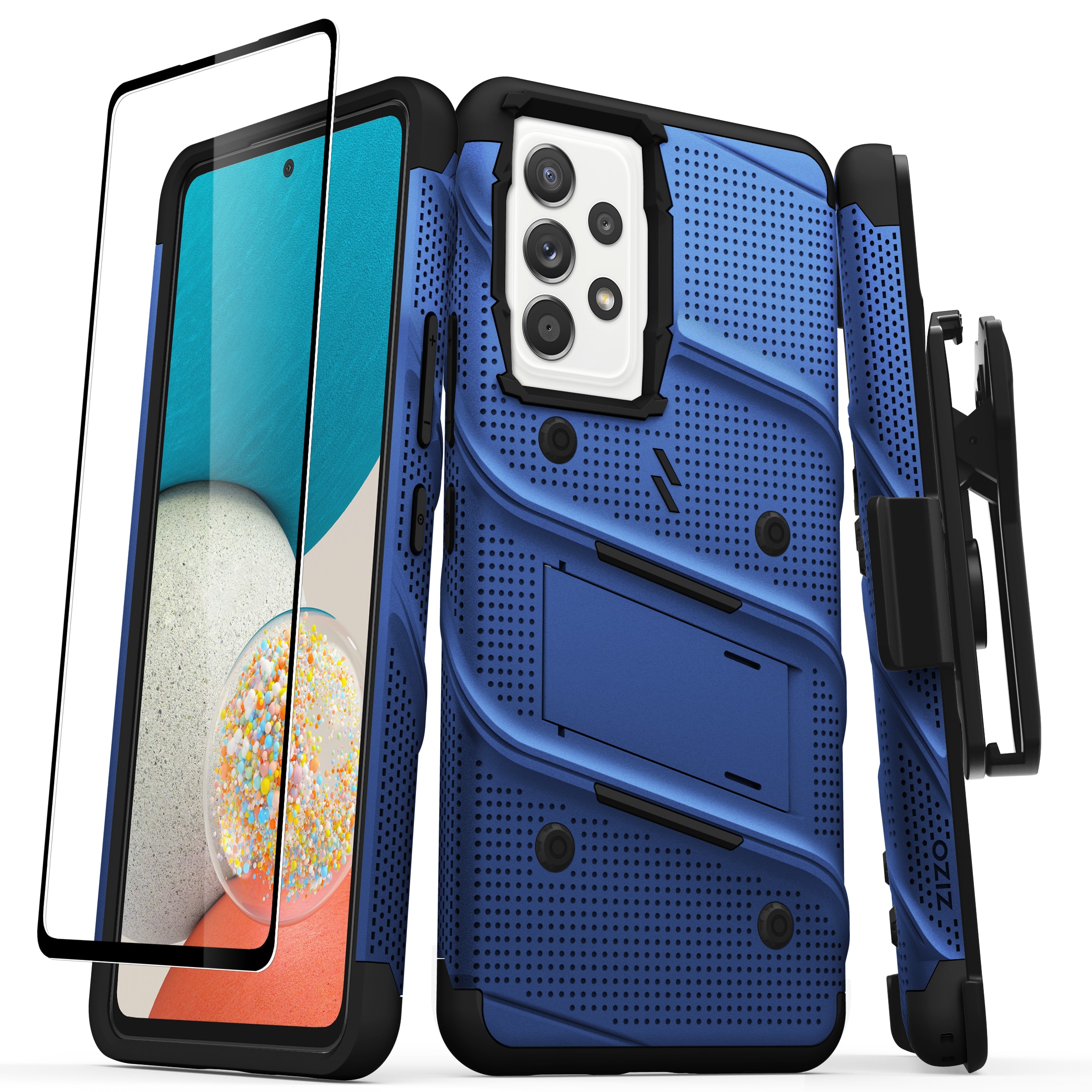 Picture of ZIZO BOLT Bundle Galaxy A53 5G Case with Tempered Glass - Blue