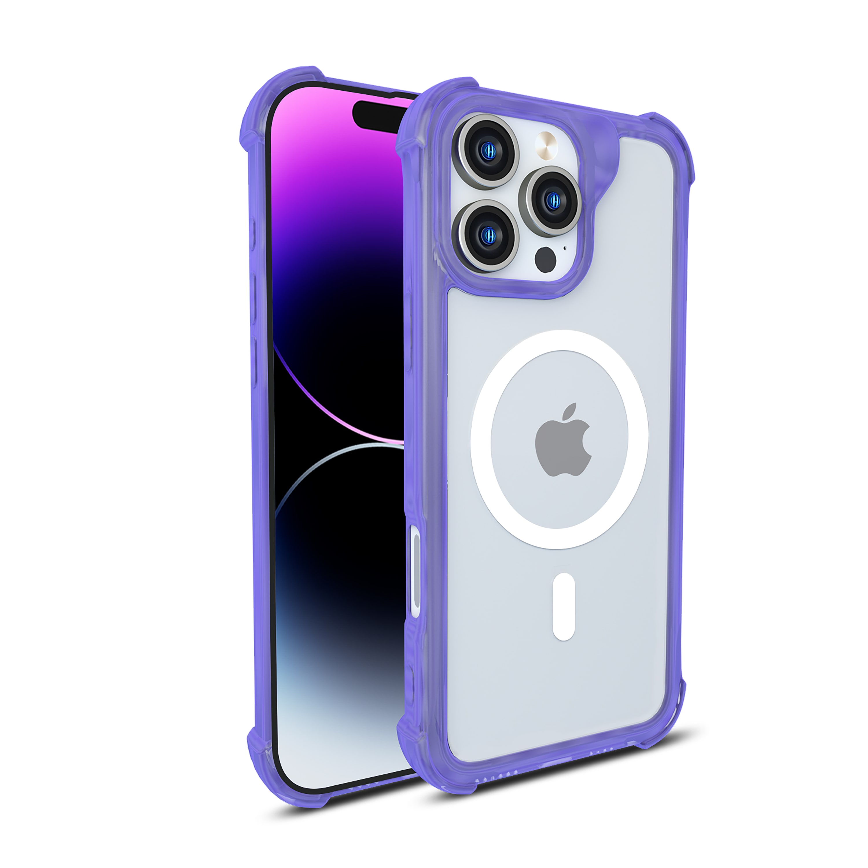 Picture of CLICK Clear Rugged MagSafe Series iPhone 16 Pro Max Case - Purple