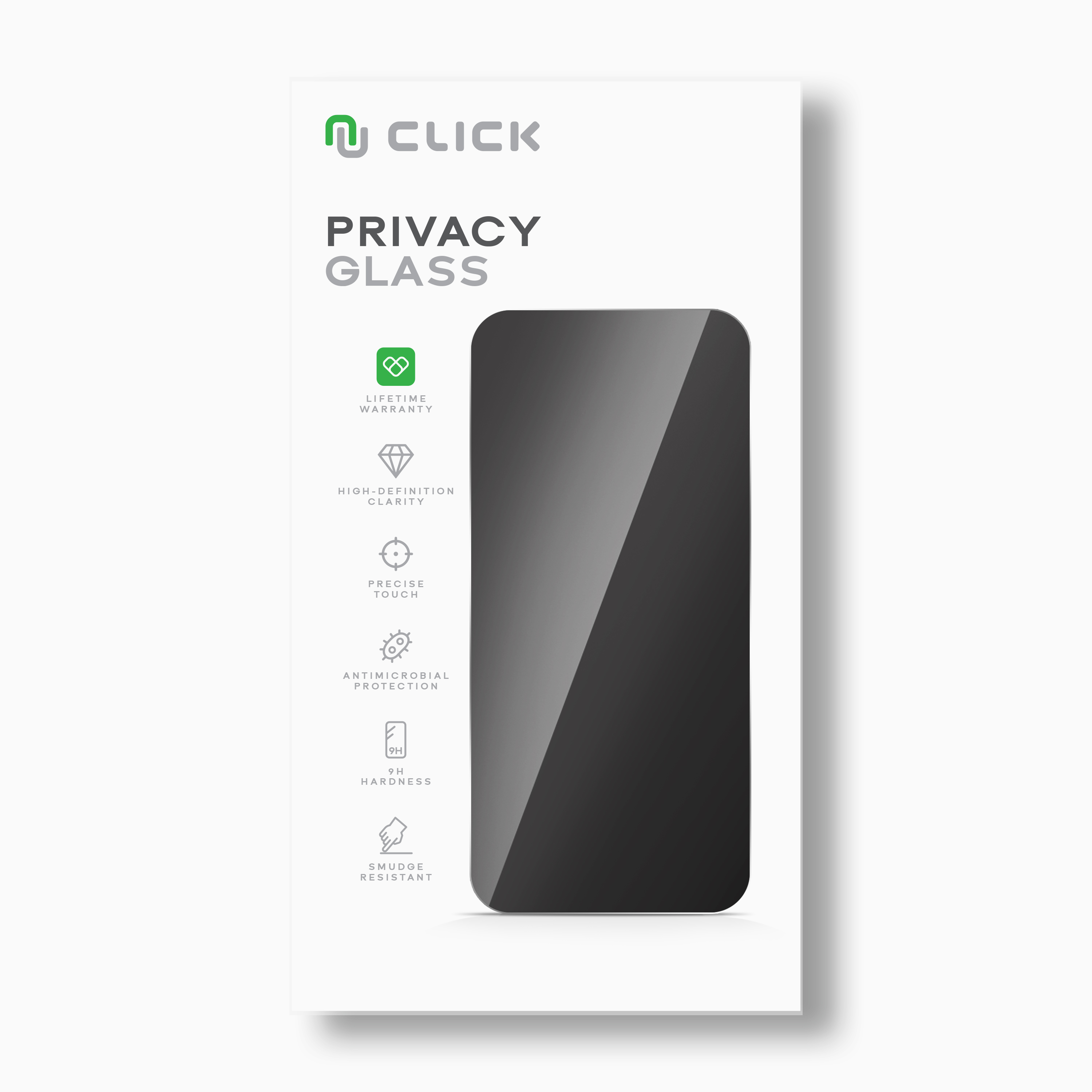 Picture of CLICK Privacy Shield Screen Protector for iPhone 16 Plus - Privacy