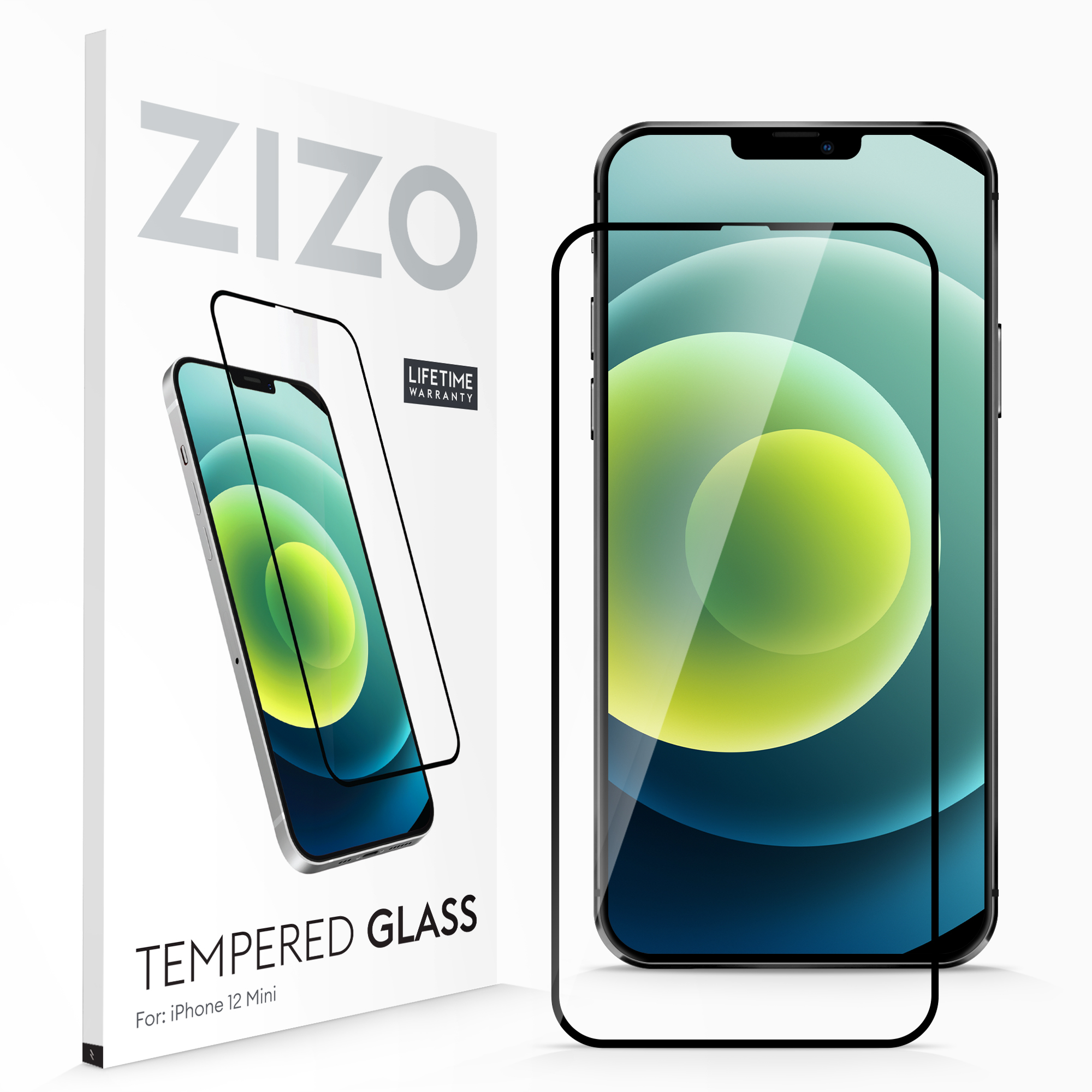 Picture of ZIZO TEMPERED GLASS Screen Protector for iPhone 12 Mini - Black