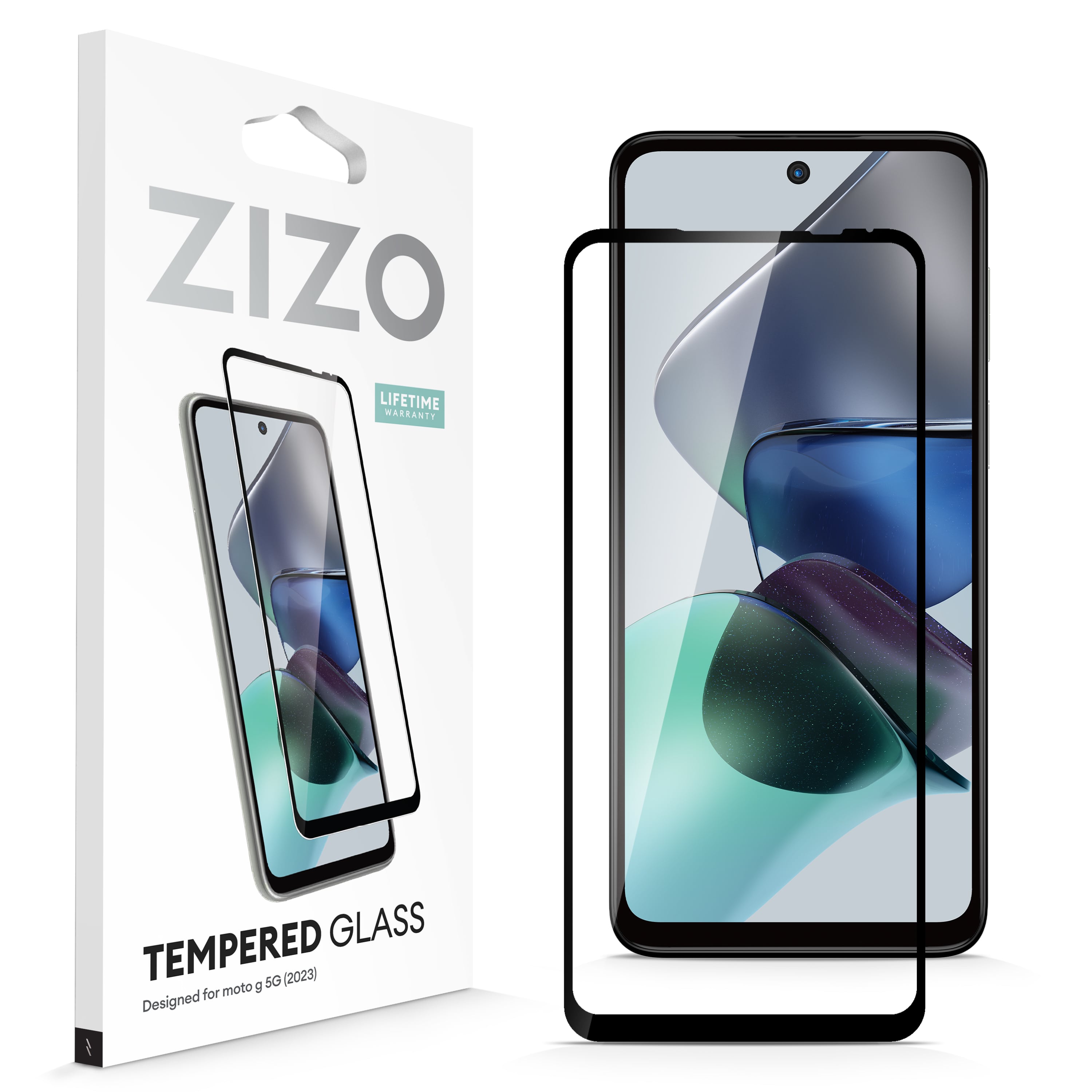 Picture of ZIZO TEMPERED GLASS Screen Protector for moto g 5G (2023) - Black