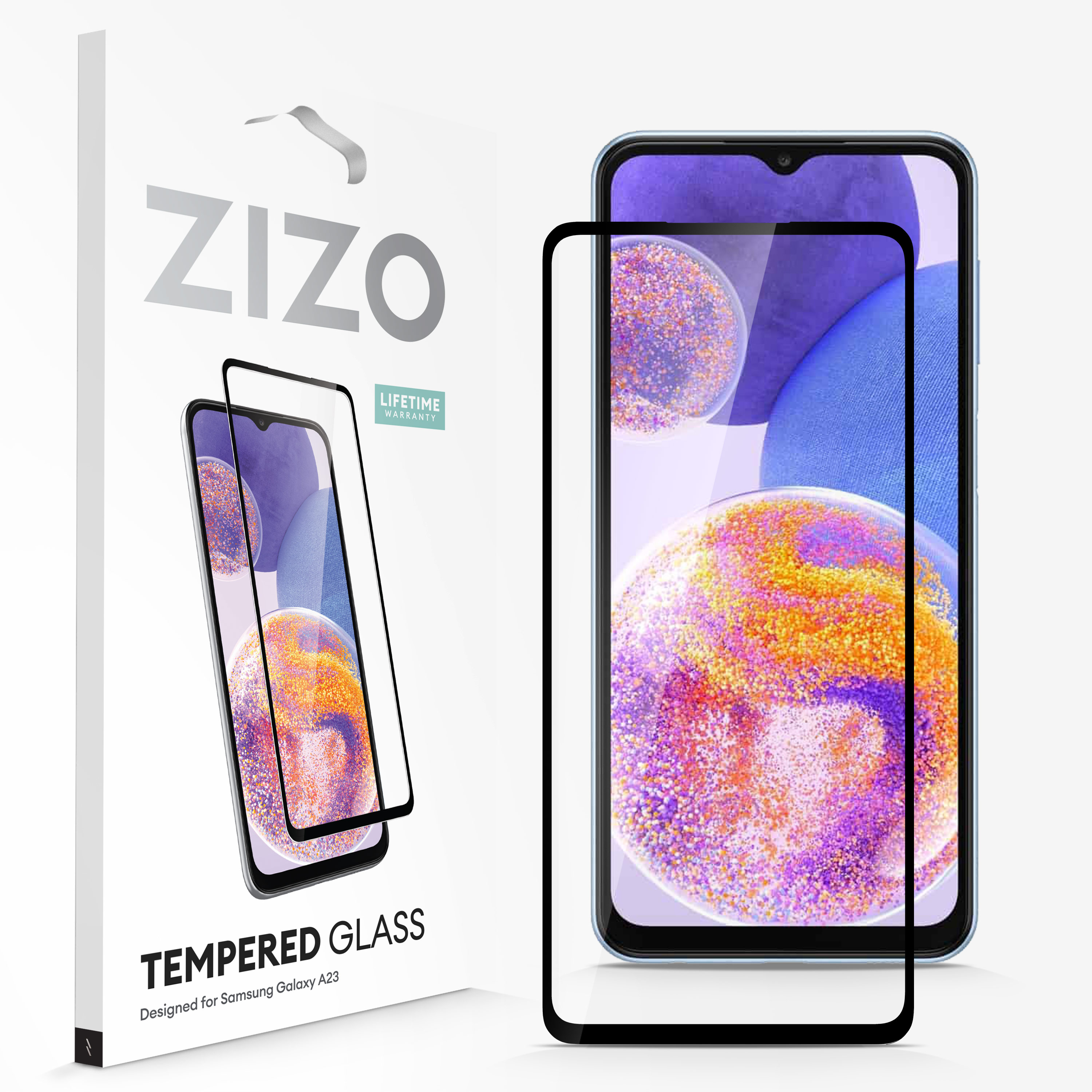 Picture of ZIZO TEMPERED GLASS Screen Protector for Galaxy A23 5G - Black