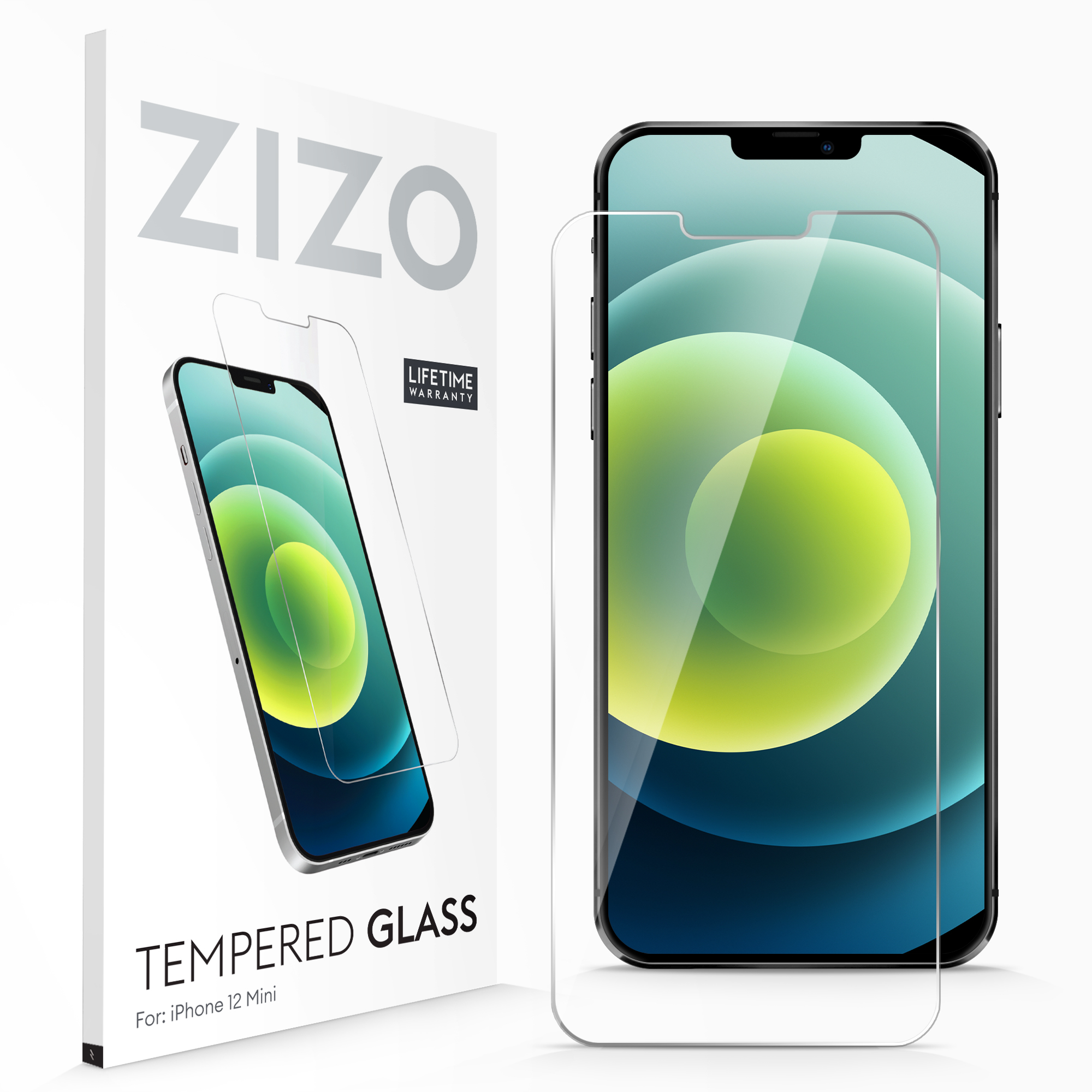 Picture of ZIZO TEMPERED GLASS Screen Protector for iPhone 12 Mini - Clear