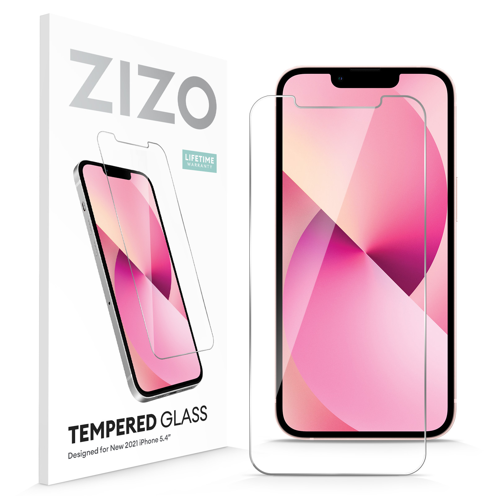 Picture of ZIZO TEMPERED GLASS Screen Protector for iPhone 13 Mini - Clear