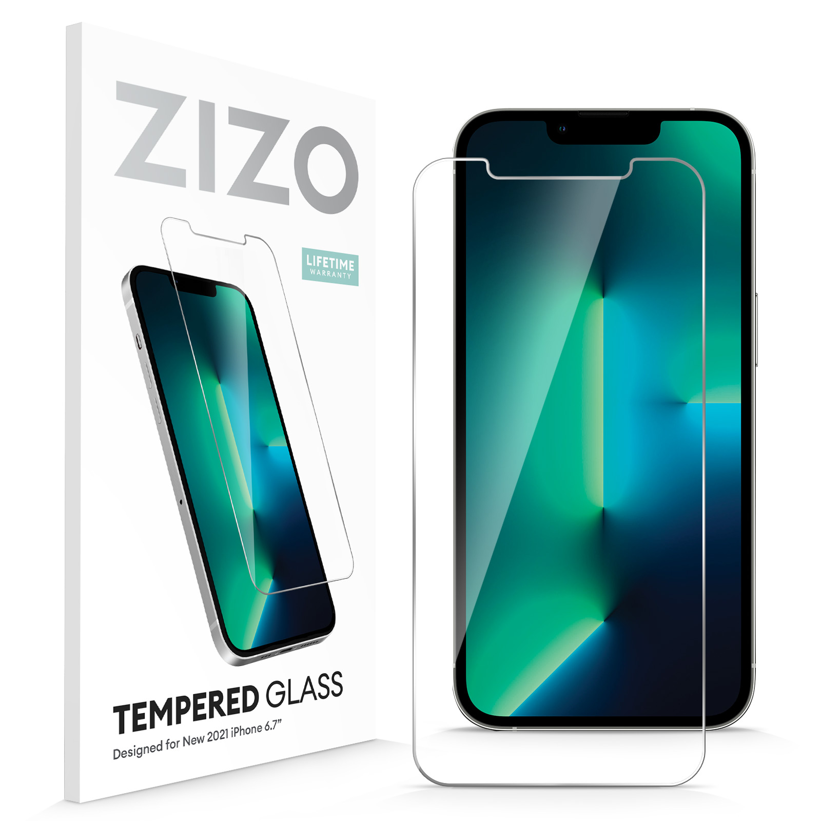 Picture of ZIZO TEMPERED GLASS Screen Protector for iPhone 13 Pro Max - Clear