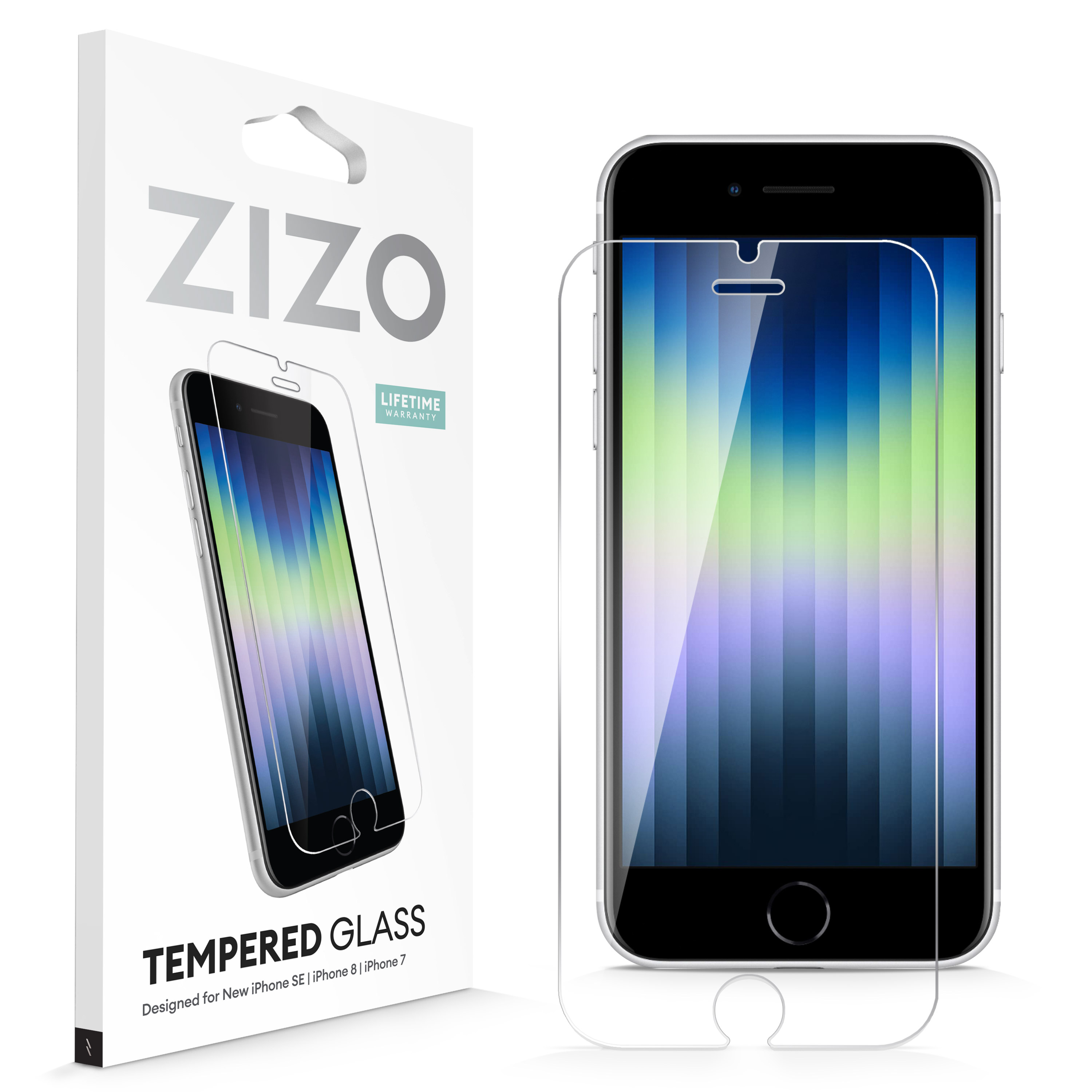 Picture of ZIZO TEMPERED GLASS Screen Protector for iPhone SE (3rd and 2nd gen)/8/7