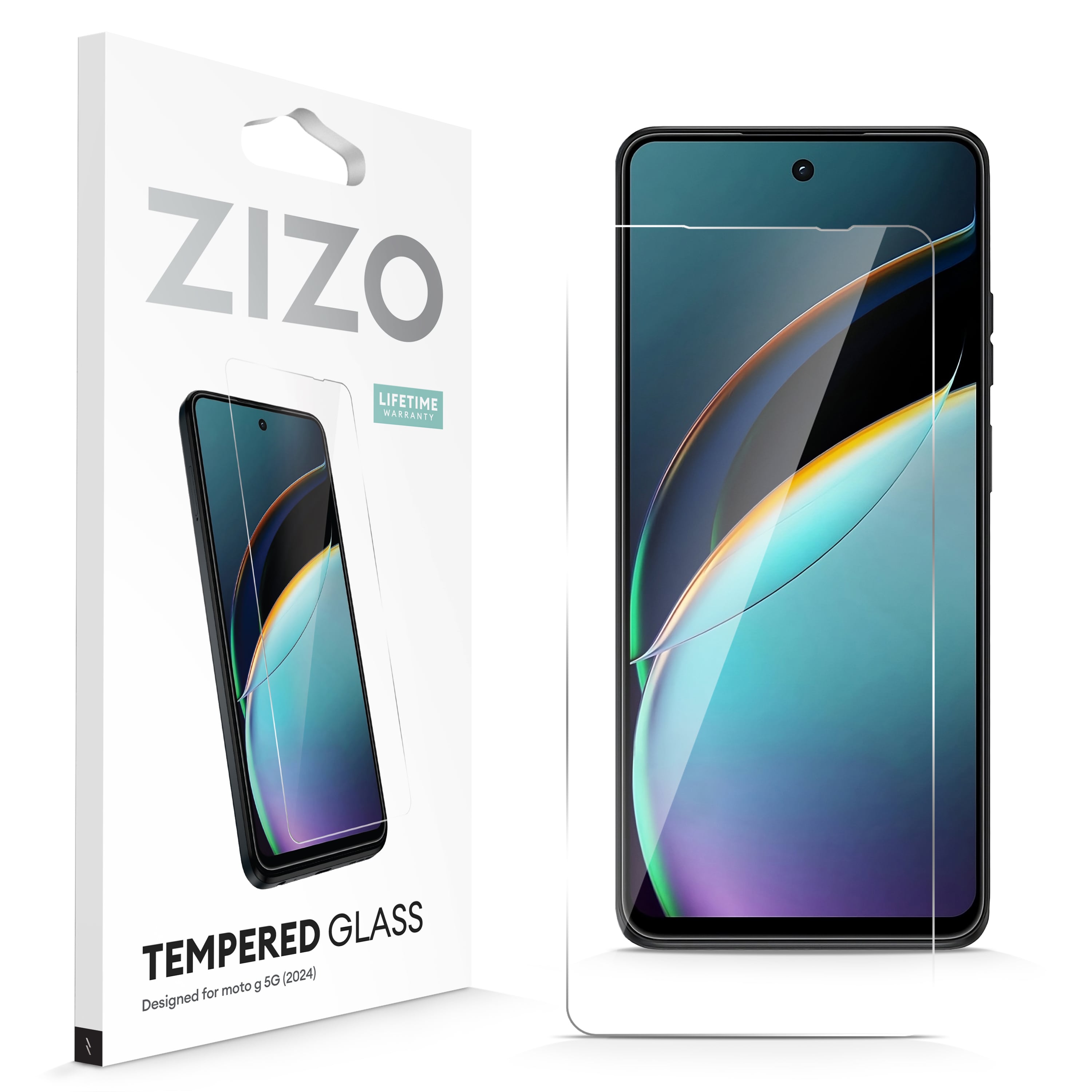 Picture of ZIZO TEMPERED GLASS Screen Protector for moto g 5G (2024) - Clear