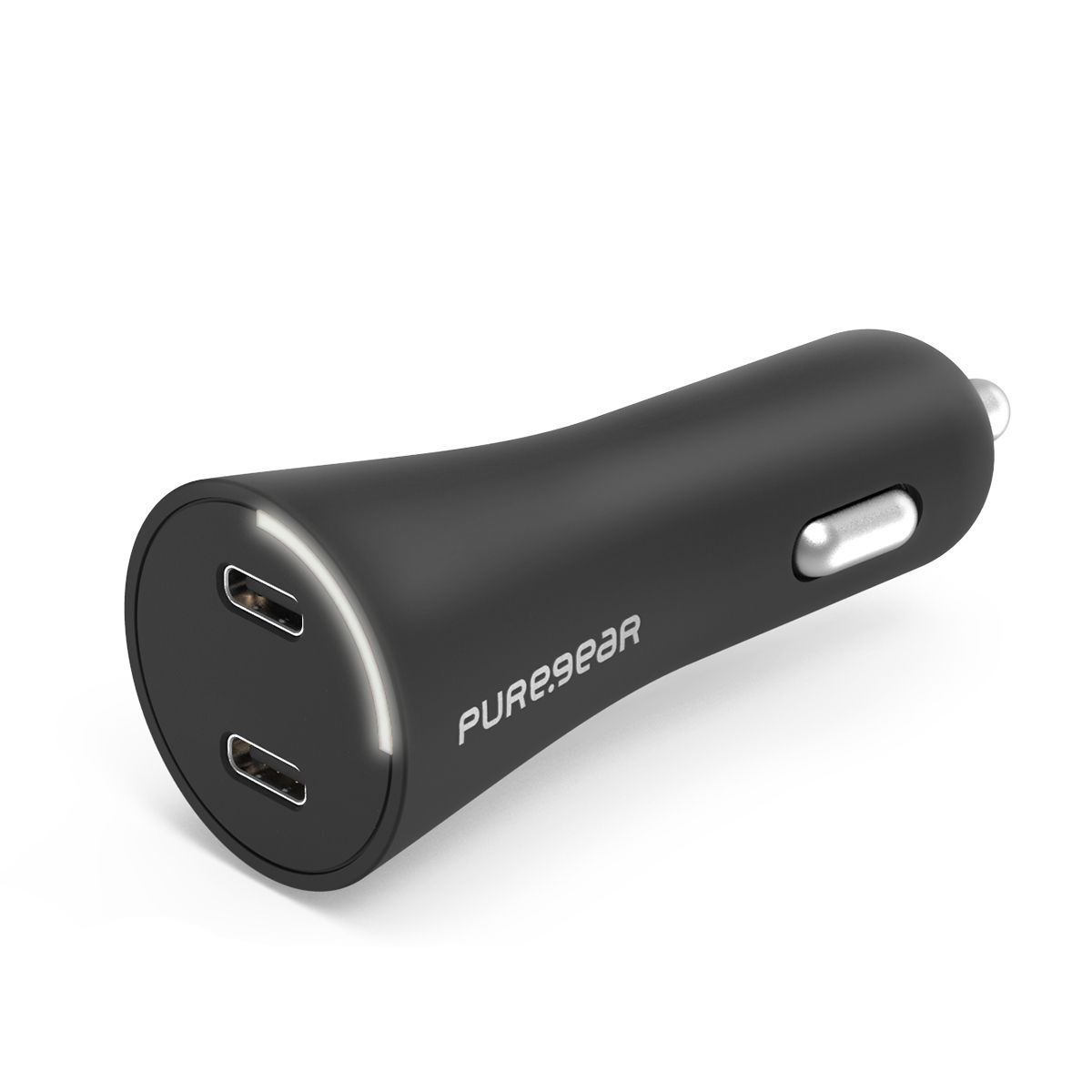 Picture of PureGear 36W Dual USB-C Car Charger - Black