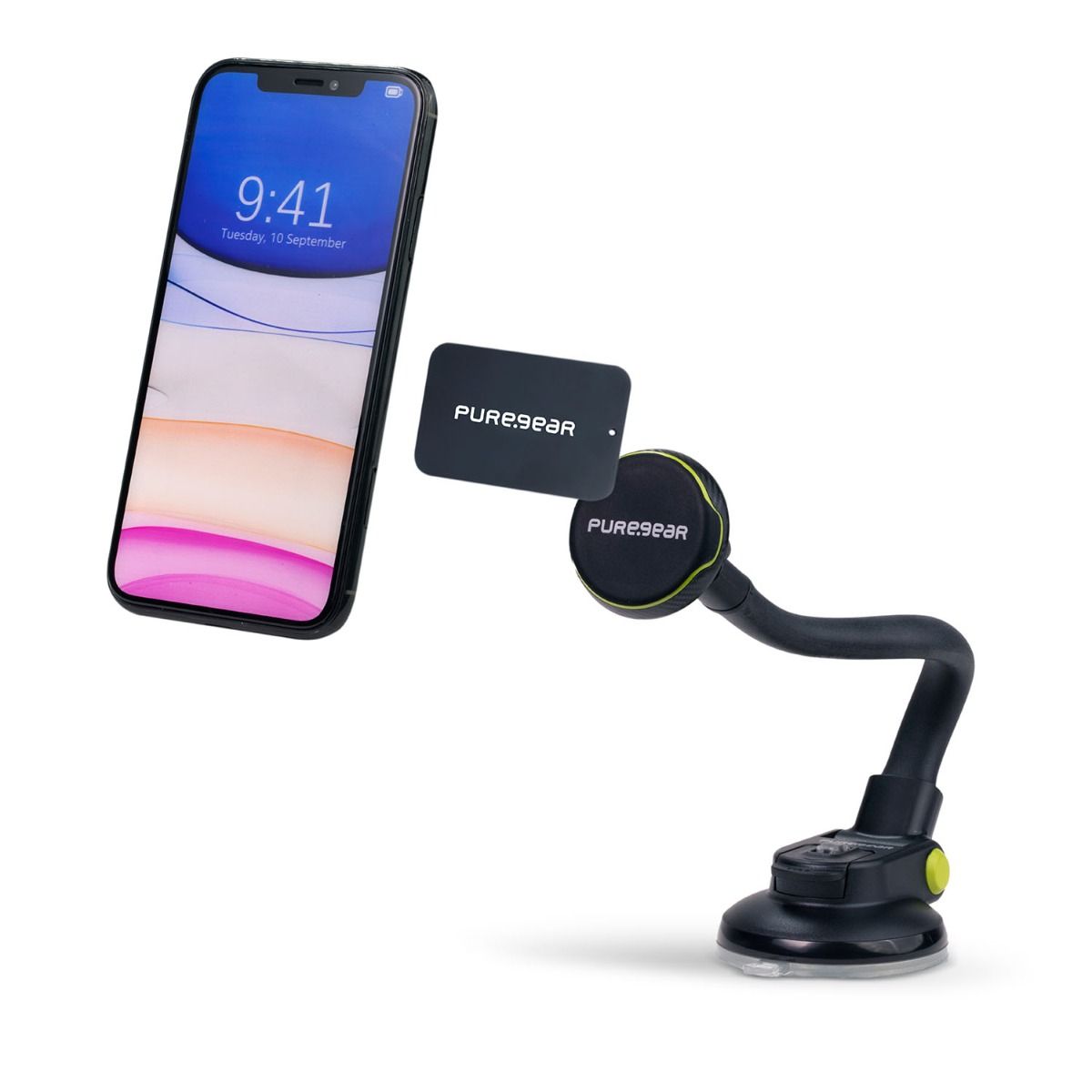 Picture of PureGear Cradle Suction Cup Car Mount - Black