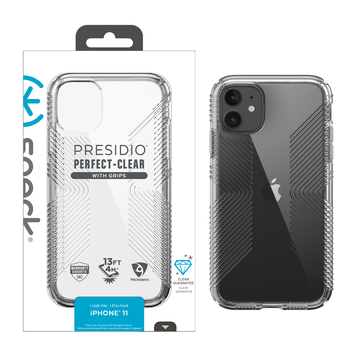 Picture of Speck Apple iPhone 11 Presidio Perfect Clear Grip Case - Clear