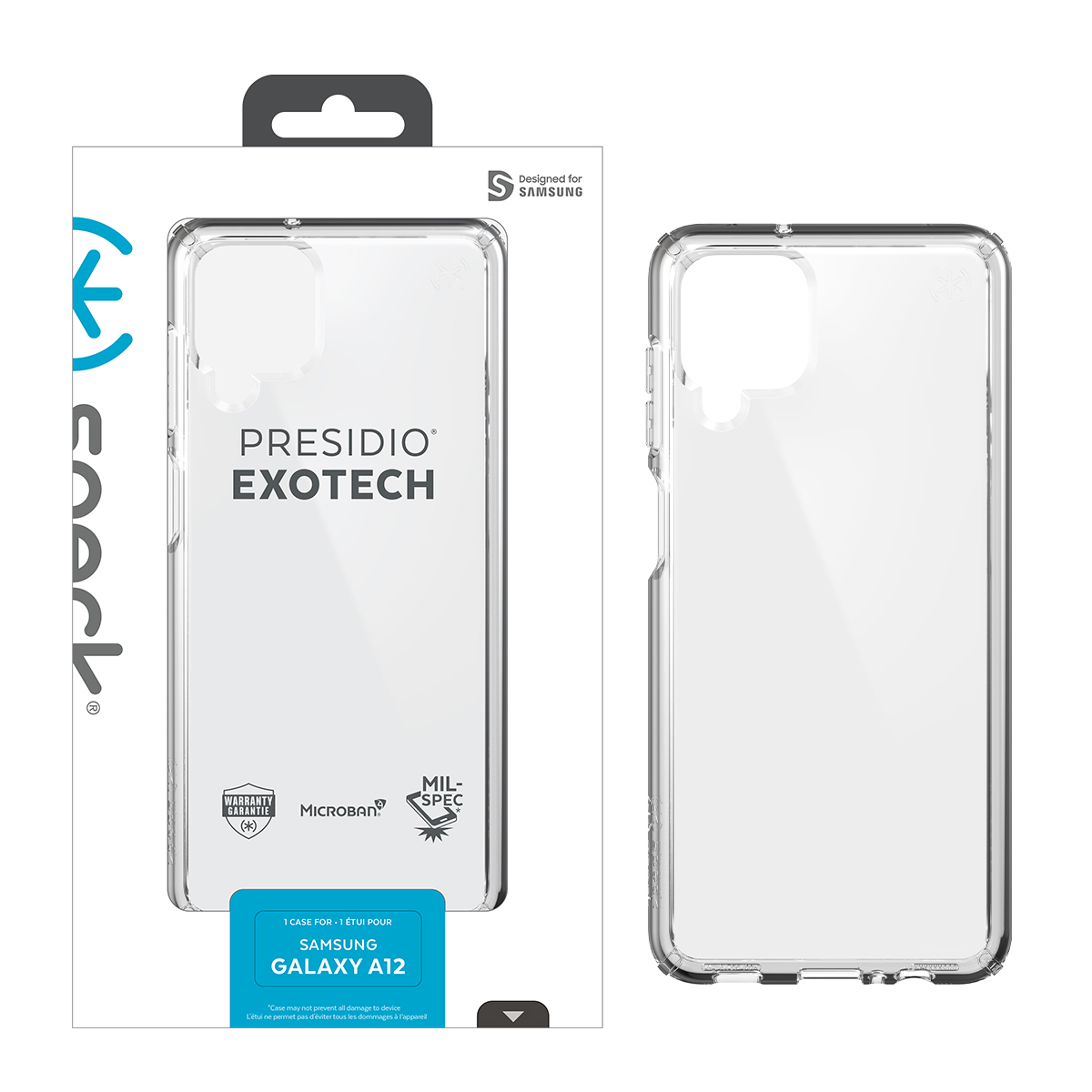 Picture of Speck Samsung Galaxy A12 Presidio Exotech Case - Clear