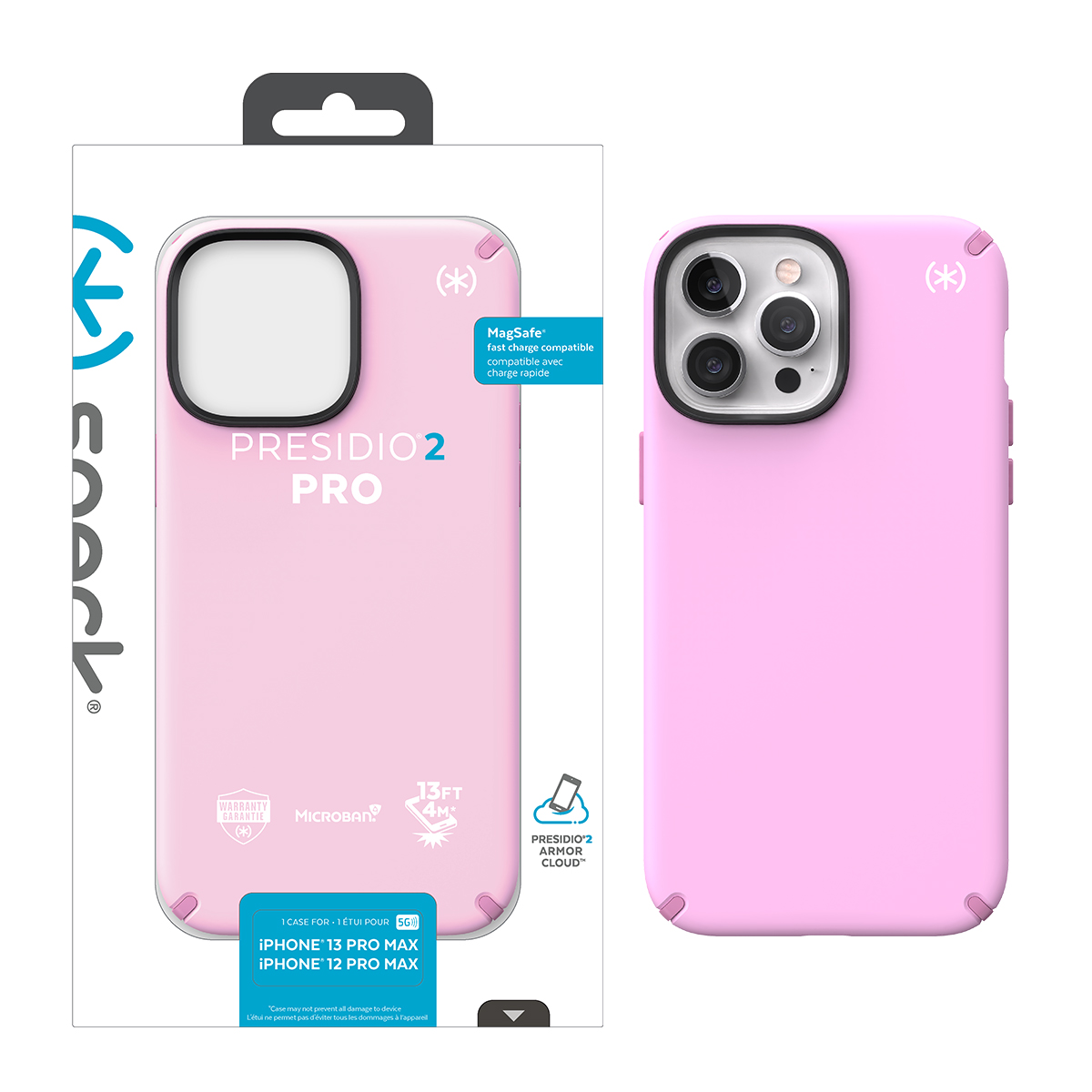 Picture of Speck iPhone 13 Pro Max /iPhone 12 Pro Max PRESIDIO2 PRO Case - Fresh Pink