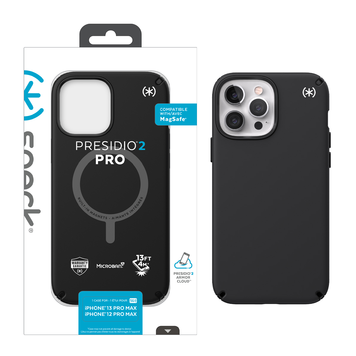 Picture of Speck iPhone 13 Pro Max/ iPhone 12 Pro Max PRESIDIO2 PRO Case + Magsafe - Black