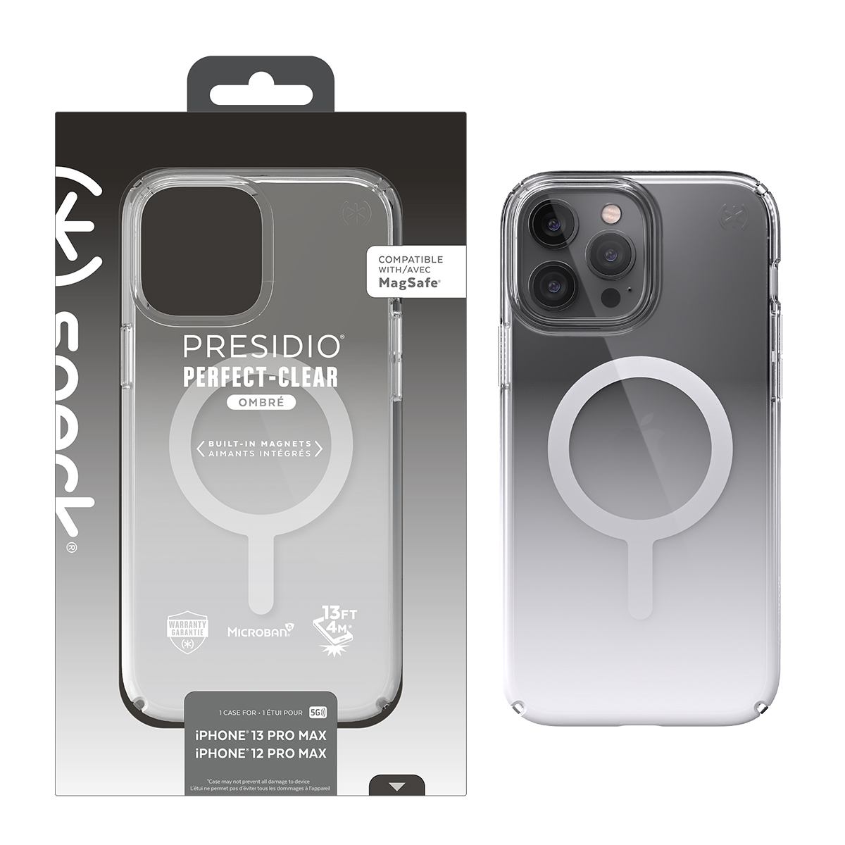 Picture of Speck iPhone 13 Pro Max/12 Pro Max PRESIDIO PERFECT-CLEAR OMBRE Case + Magsafe - Atmosphere Fade