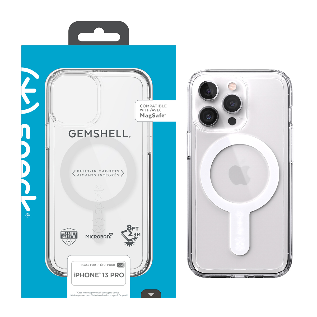 Picture of Speck iPhone 13 Pro GEMSHELL Case + Magsafe - Clear