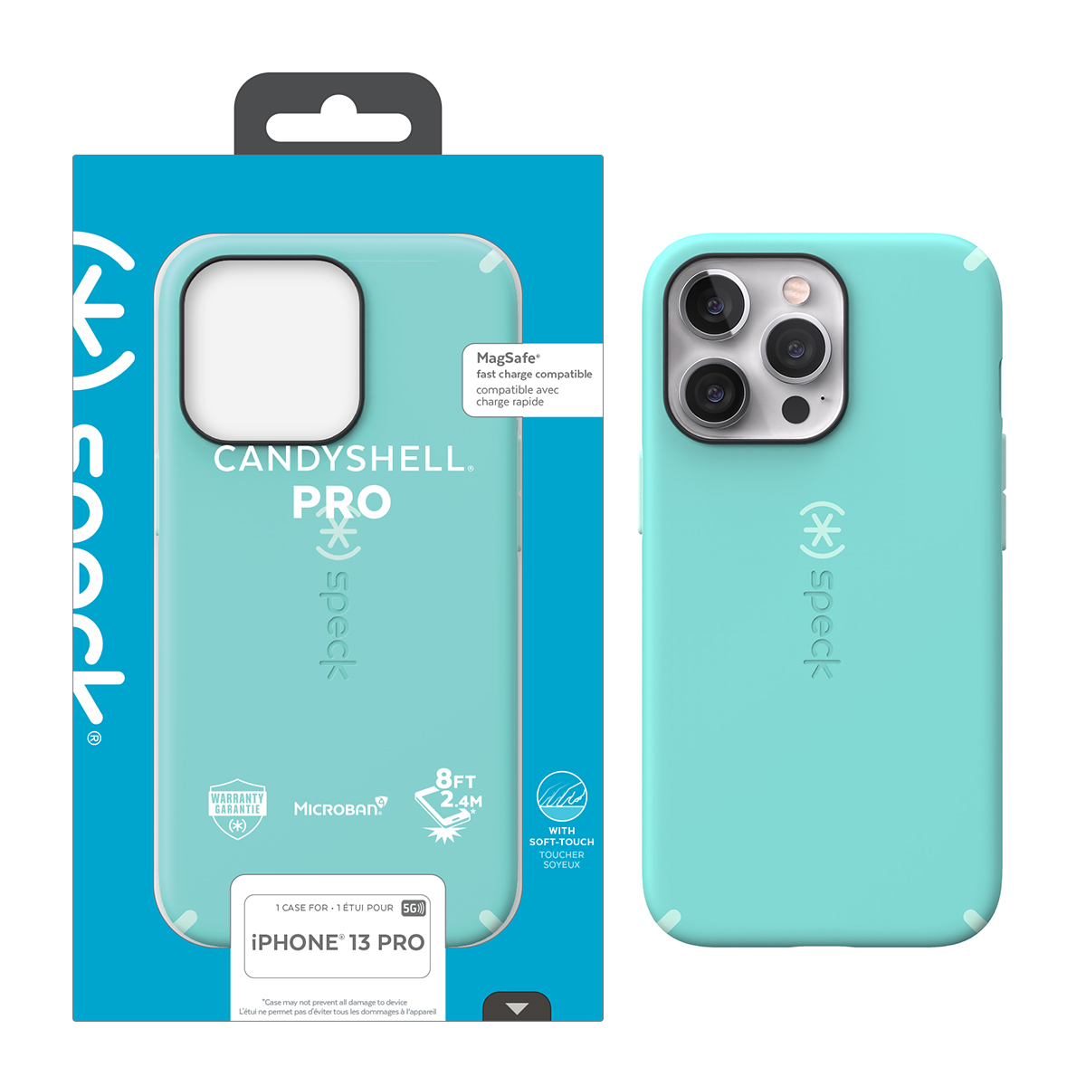 Picture of Speck Apple iPhone 13 Pro Candy Shell Pro Case - Pool Teal/Tart Teal