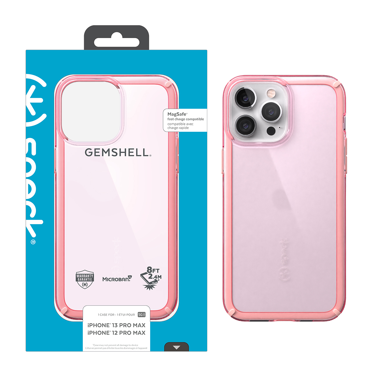 Picture of Speck iPhone 13 Pro Max/ iPhone 12 Pro Max GEMSHELL Protective Case - Chiffon Pink