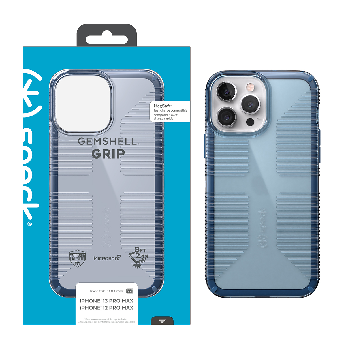 Picture of Speck iPhone 13 Pro Max/ iPhone 12 Pro Max GEMSHELL GRIP Case - Winter Navy