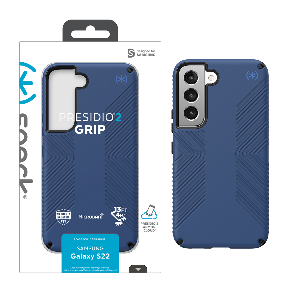 Picture of Speck Samsung Galaxy S22+ PRESIDIO2 GRIP Case - Blue