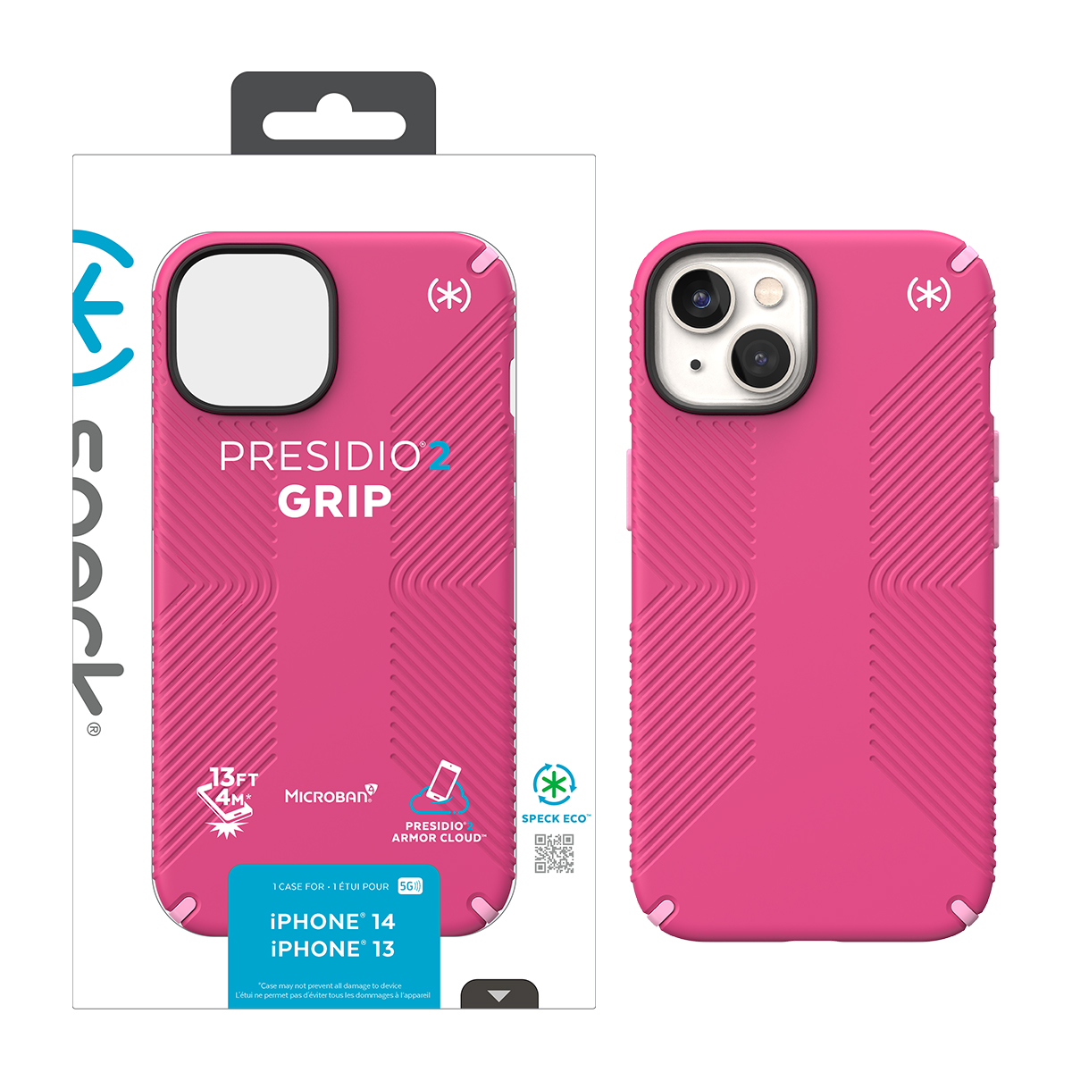 Picture of IPHONE 14 PRESIDIO 2 GRIP (DIGITALPINK/BLOSSOMPINK/WHITE)