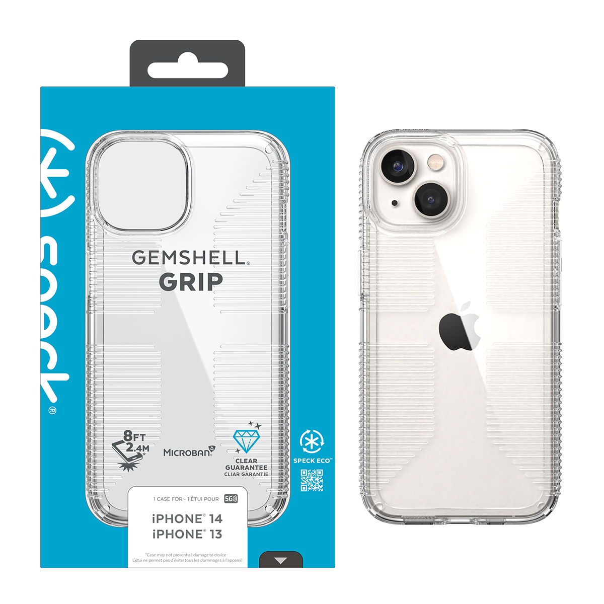 Picture of IPHONE 14 GEMSHELL GRIP (CLEAR/CLEAR)