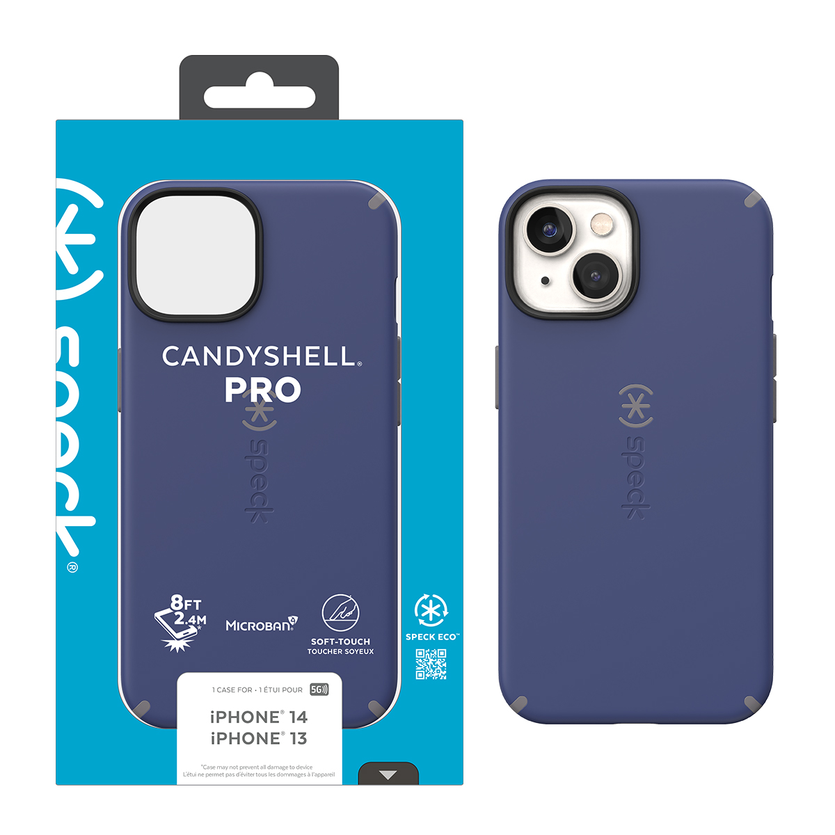 Picture of IPHONE 14 CANDYSHELL PRO (PRUSSIAN BLUE/CLOUDY GREY)