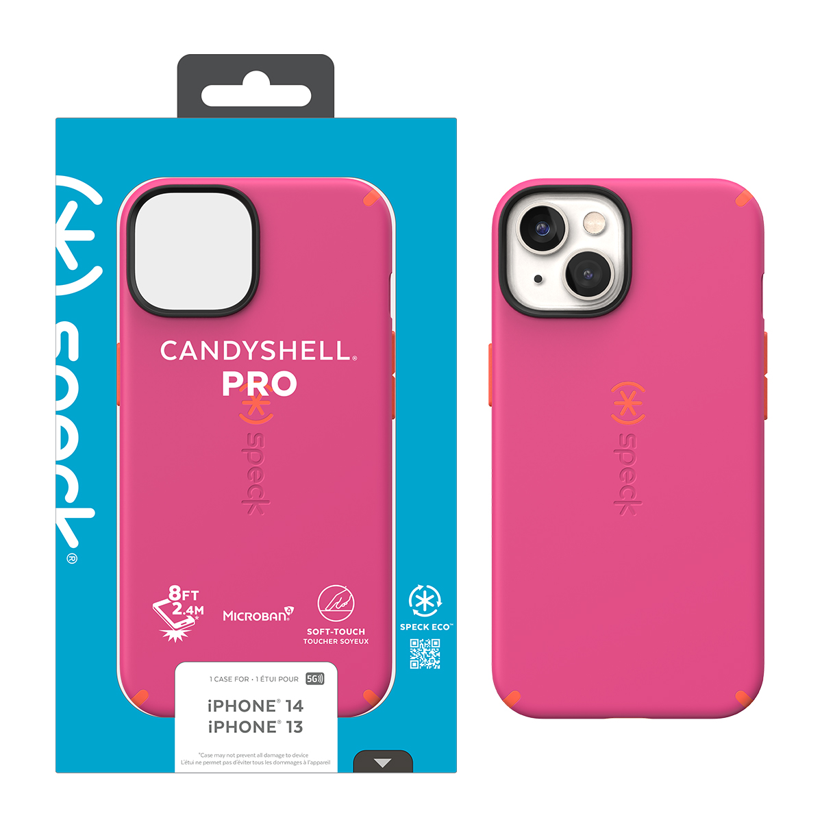 Picture of IPHONE 14 CANDYSHELL PRO (DIGITAL PINK/ENERGY RED)