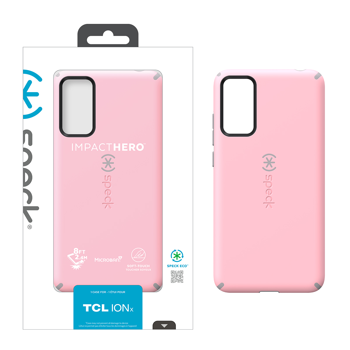 Picture of Speck TCL ION X Impact Hero Dual-layer Case - Rosy Pink / Cathedral Grey