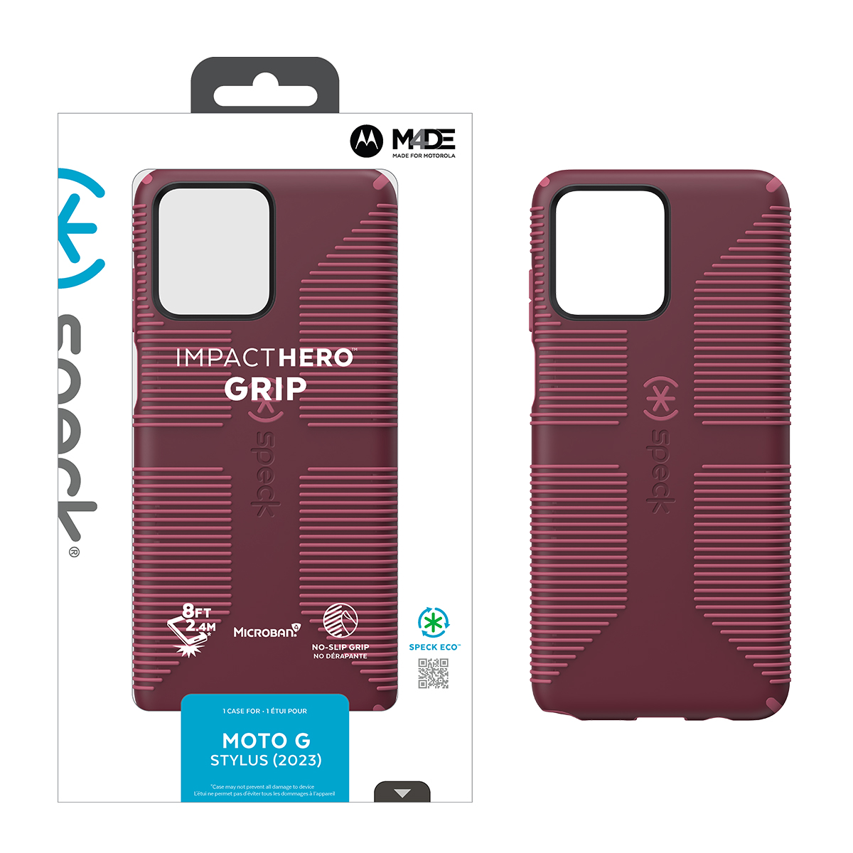 Picture of Speck moto g stylus (2023) IMPACT HERO Grip Case - Rusty Red