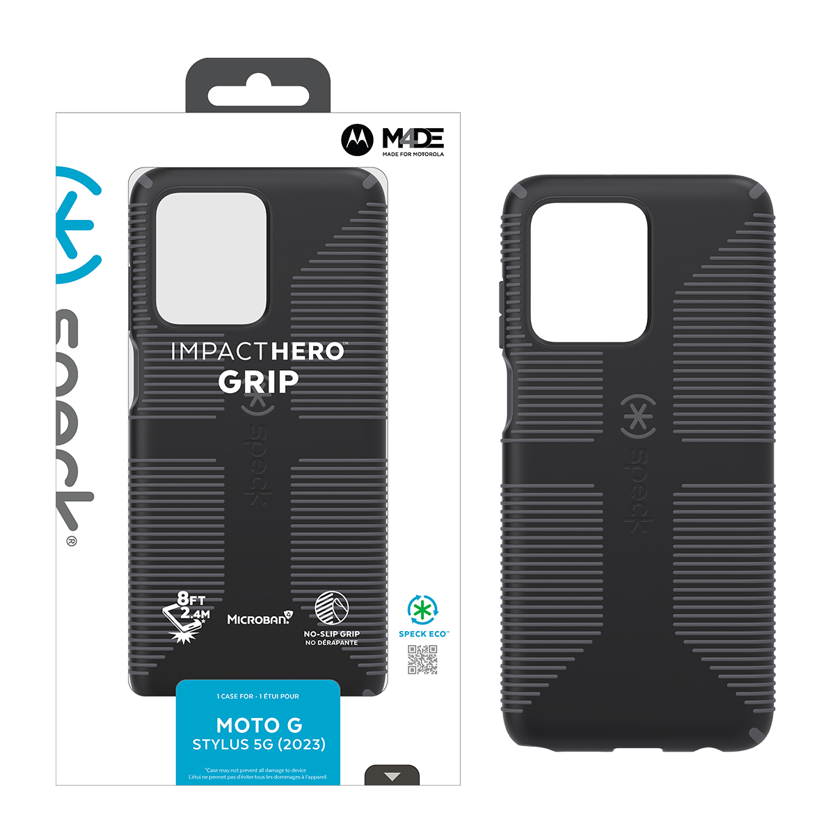 Picture of Speck moto g stylus 5G (2023)  IMPACT HERO Grip Case - Granite Black