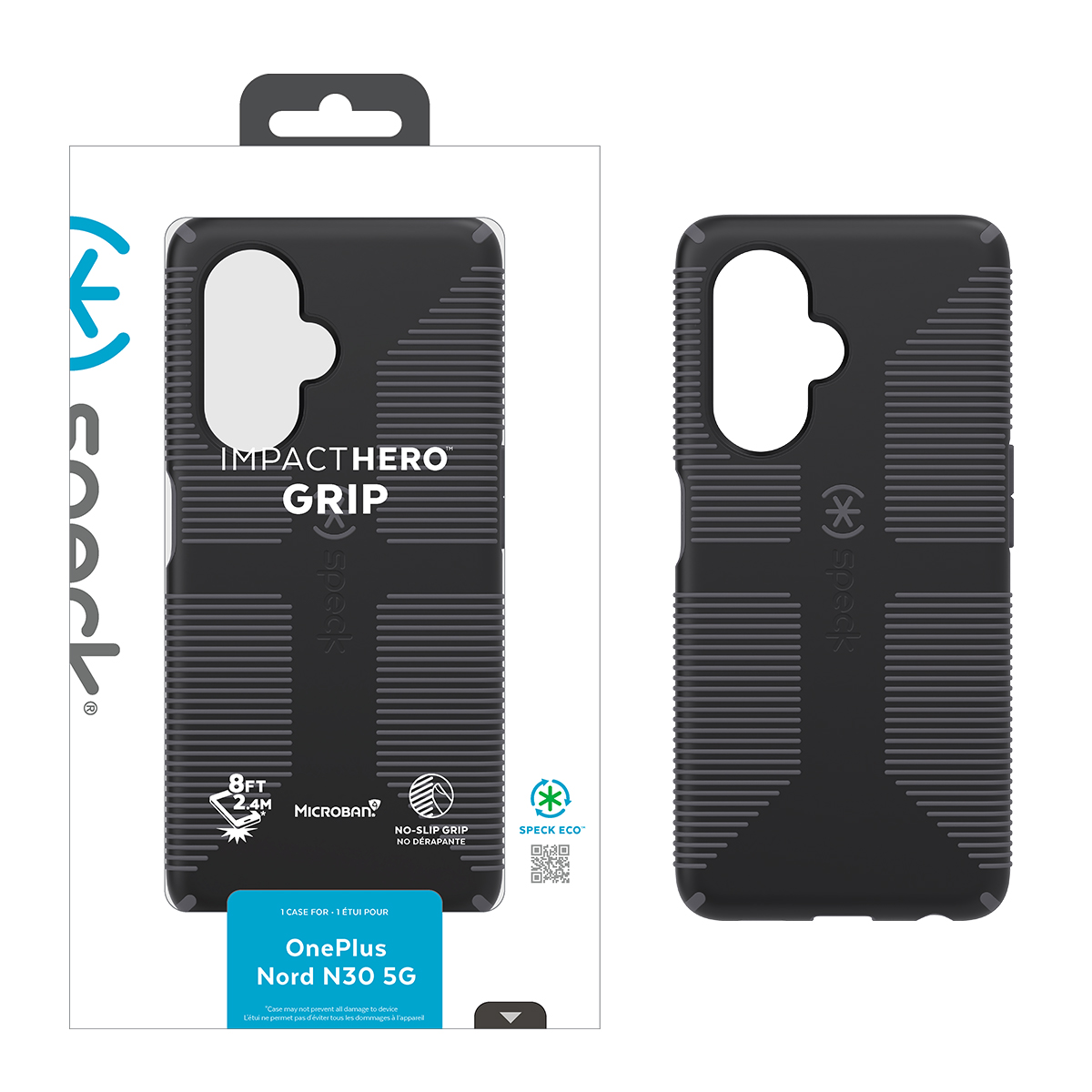 Picture of Speck OnePlus Nord N30 5G IMPACT HERO Grip Case – Granite Black