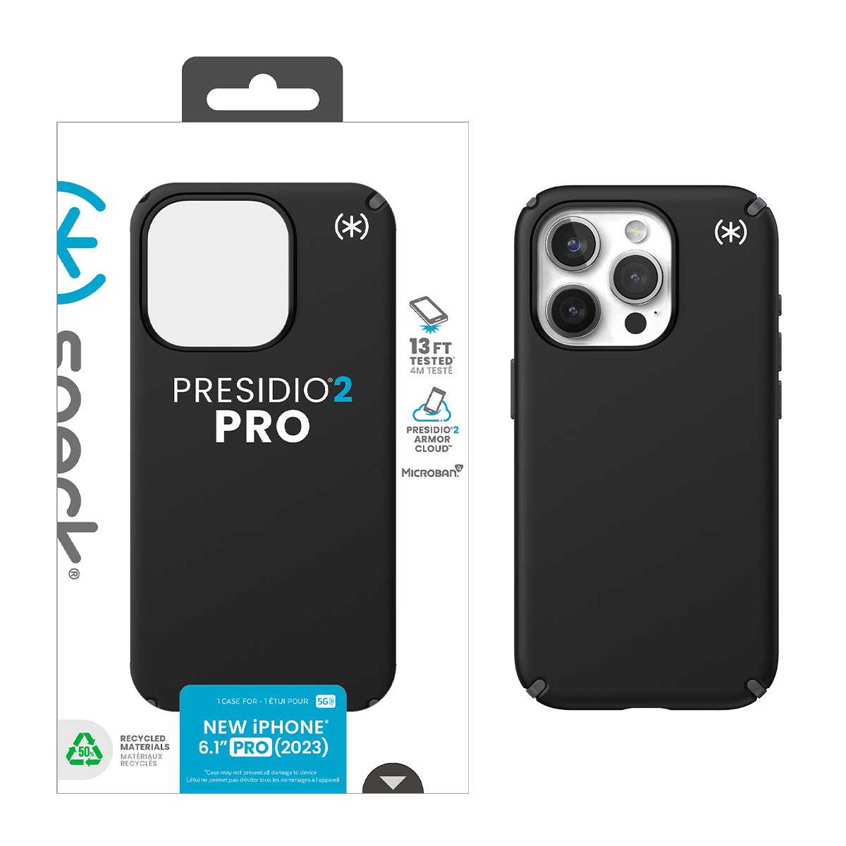 Picture of Speck Apple iPhone 15 Pro PRESIDO 2 PRO Case - Black