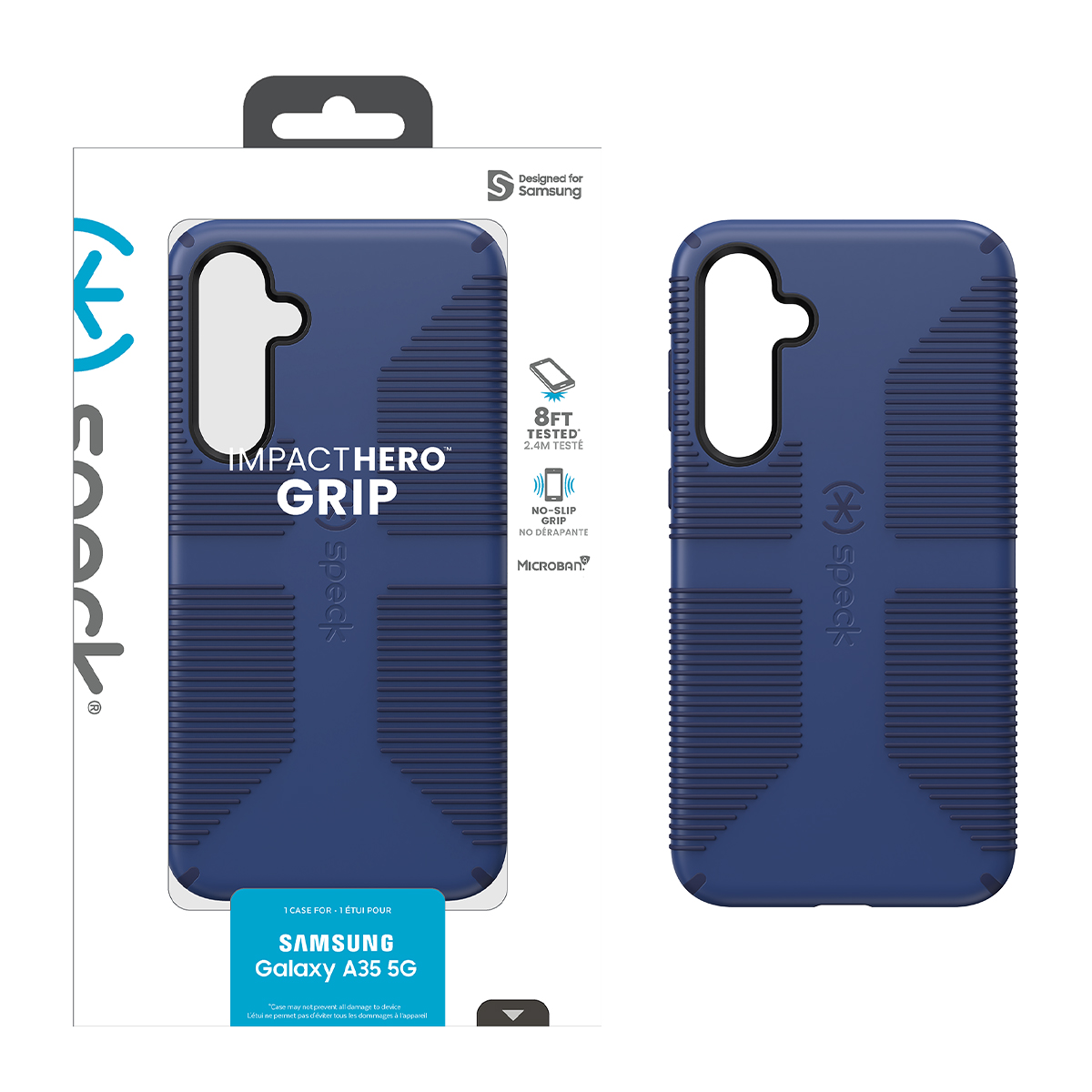 Picture of Speck Samsung Galaxy A35 5G ImpactHero Grip TRUE BLUE/FRESH INDIGO/BLACK