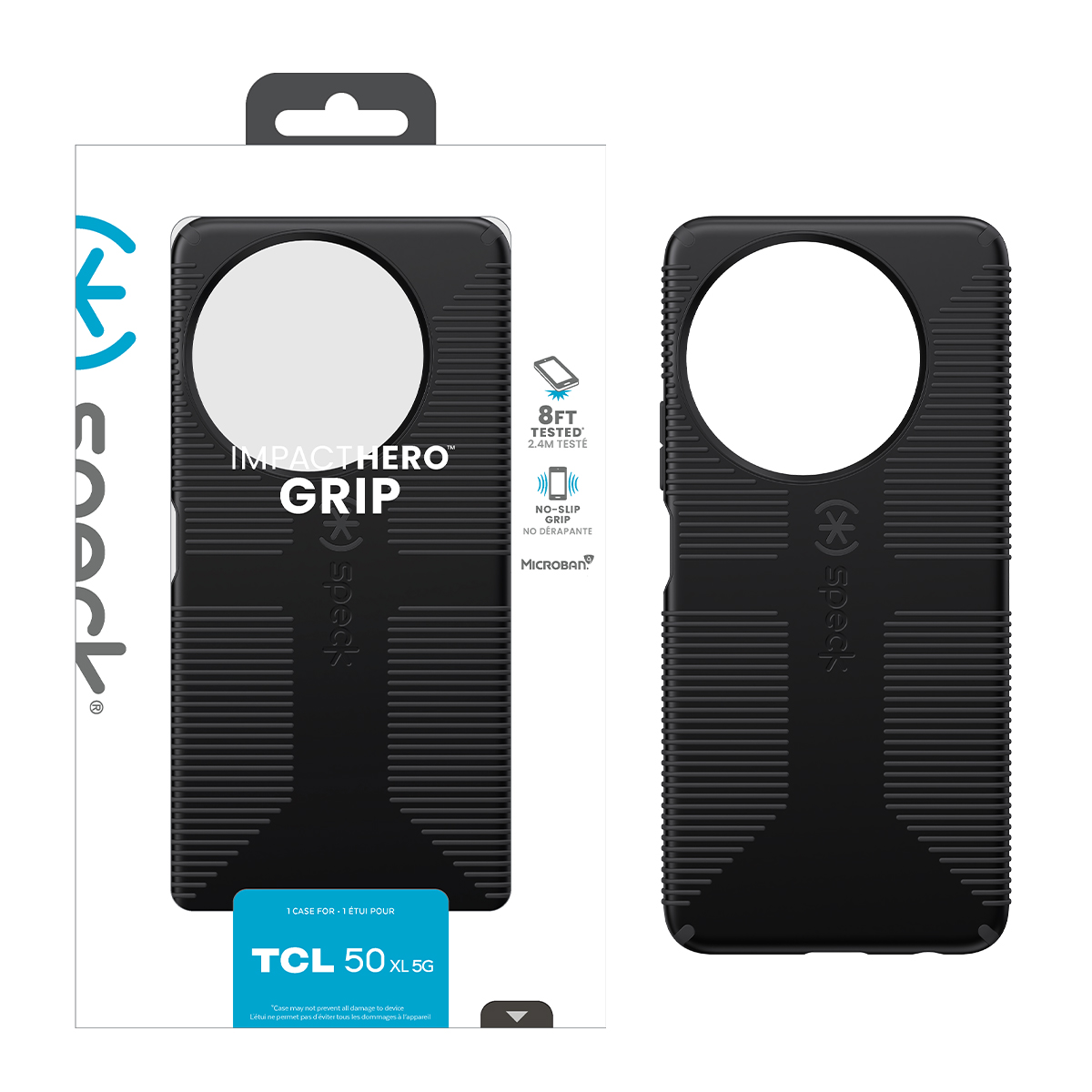 Picture of Speck TCL 50 XL 5G ImpactHero Grip BLACK/SHADOW/BLACK