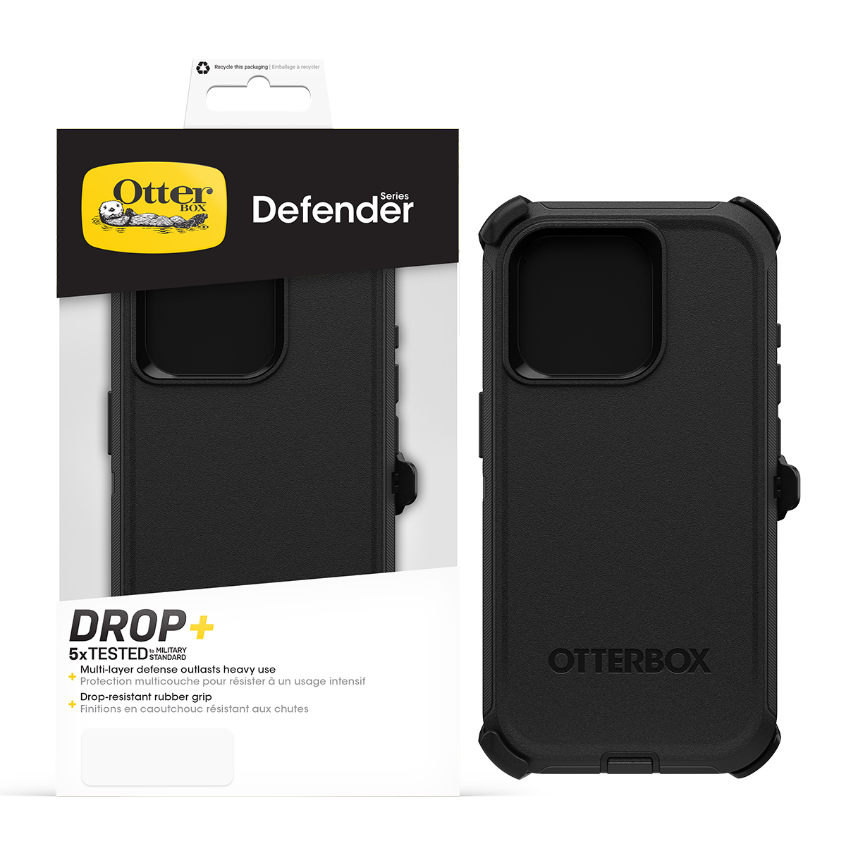 Picture of Otter DEFENDER Apple iPhone 15 Pro BLACK