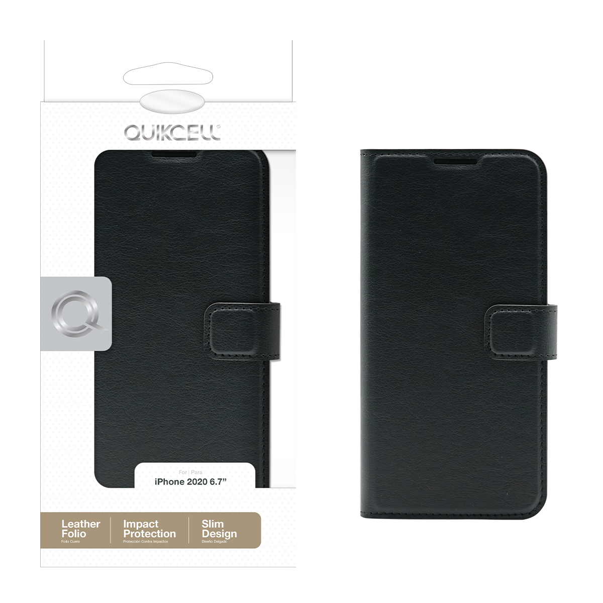 Picture of Quikcell Apple iPhone 12 Pro Max CONSUL Folio Case with Slots - Black Vault