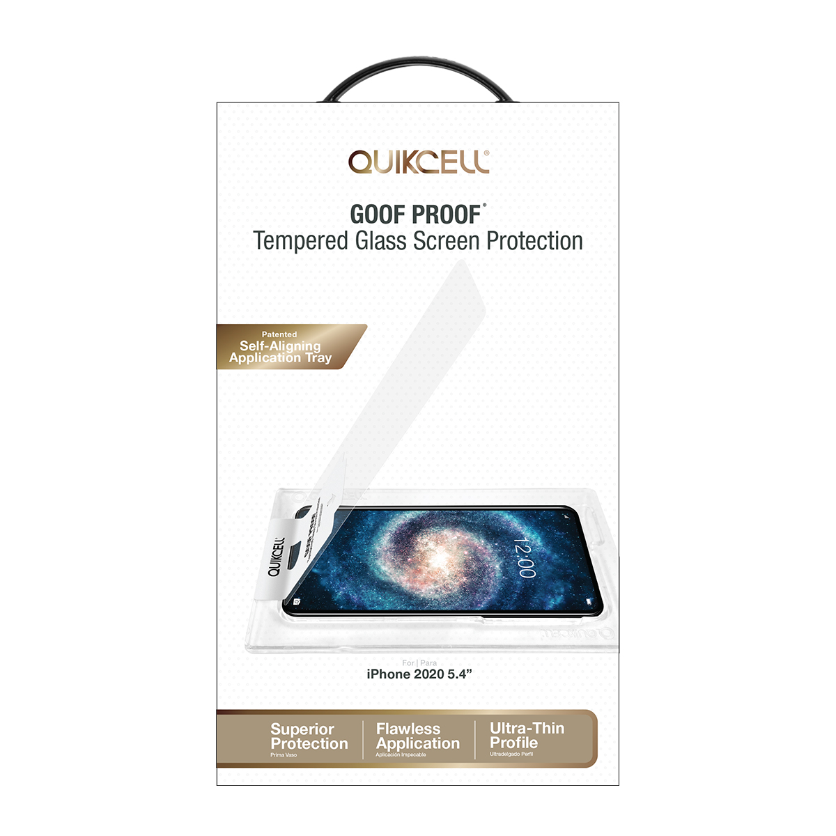 Picture of Quikcell Apple iPhone 12 Mini GOOF PROOF Glass Screen Protector + Applicator