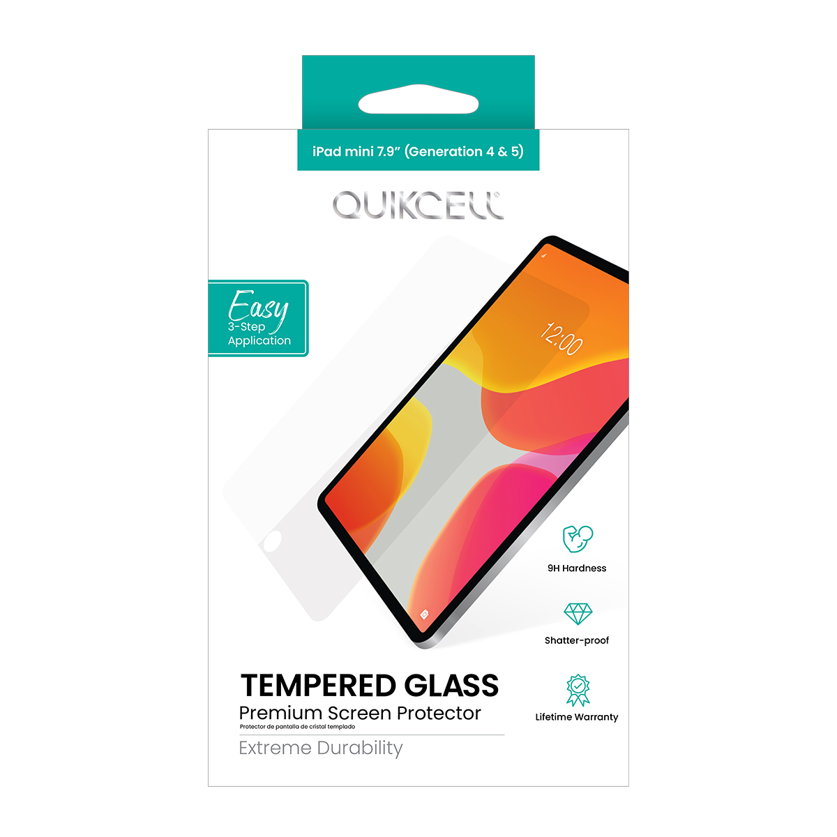 Picture of Quikcell Apple iPad mini 7.9”  TEMPERED GLASS Screen Protector