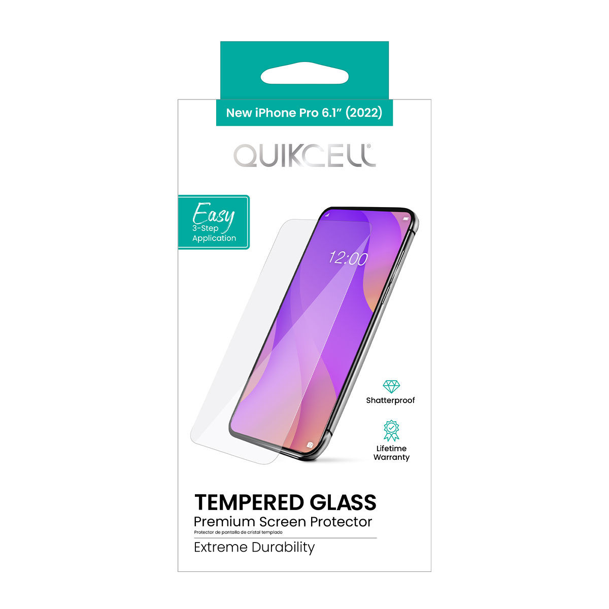 Picture of Quikcell Apple iPhone 14 Pro TEMPERED GLASS Screen Protector