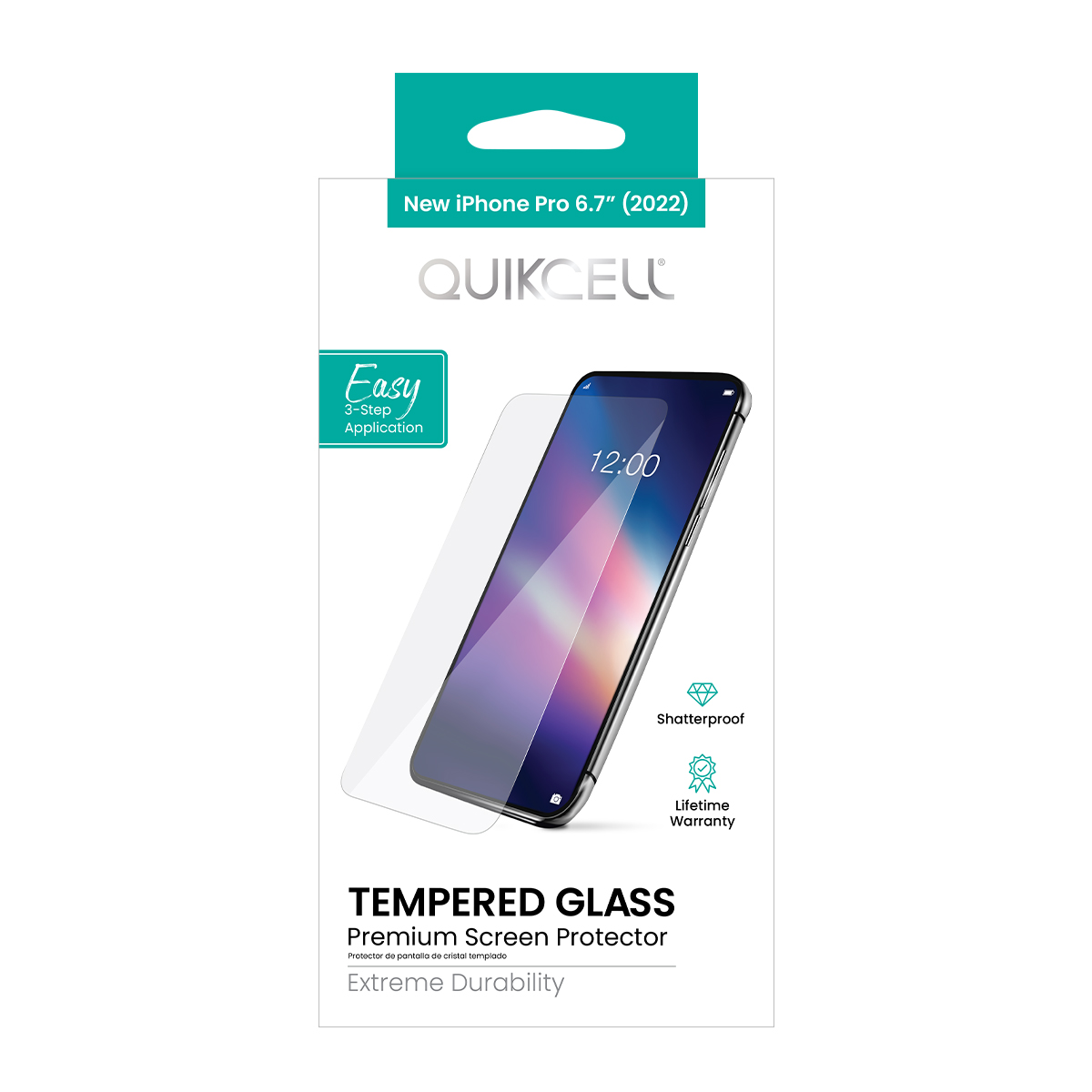 Picture of Quikcell Apple iPhone 14 Pro Max TEMPERED GLASS Screen Protector