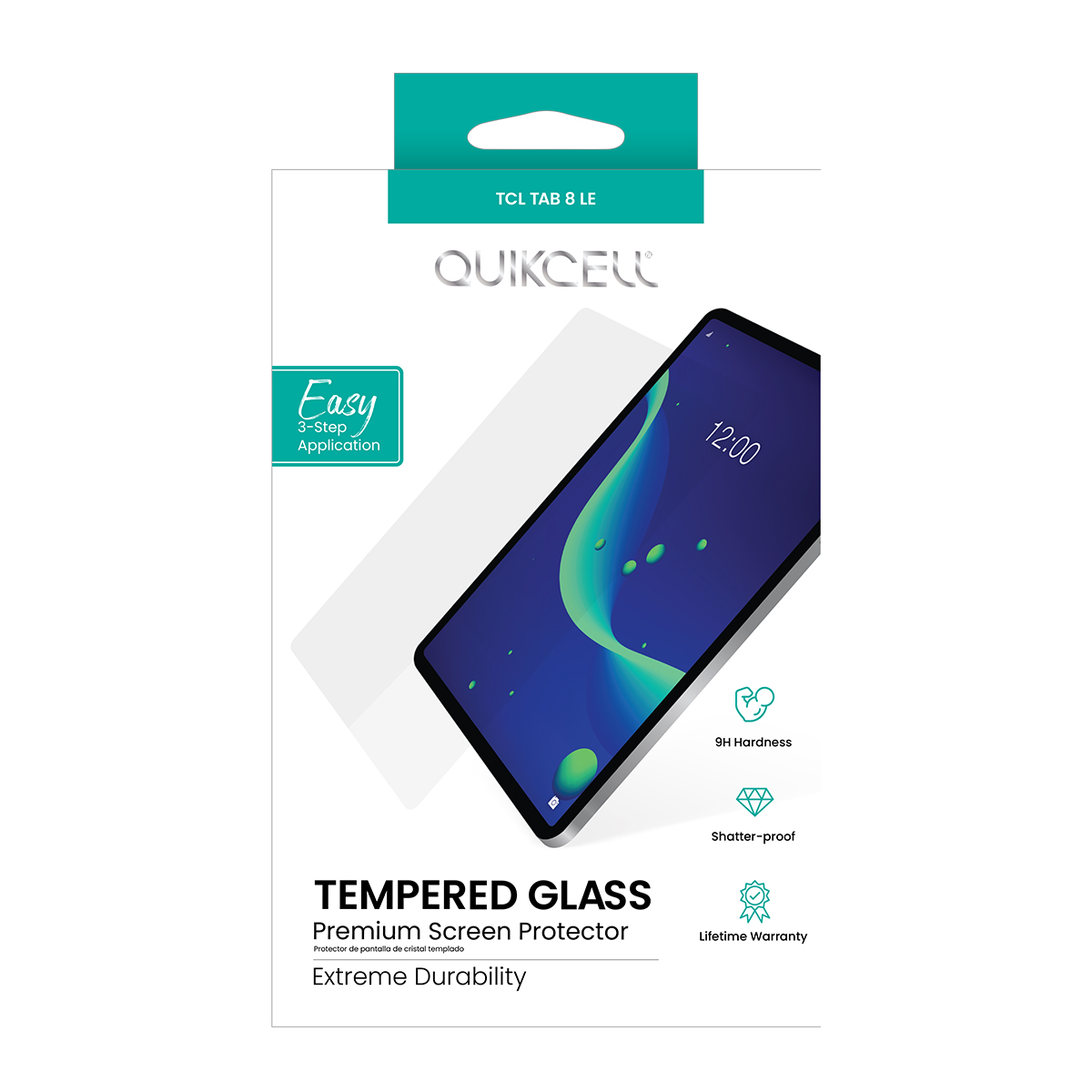 Picture of Quikcell TCL Tab 8 LE TEMPERED GLASS Screen Protector