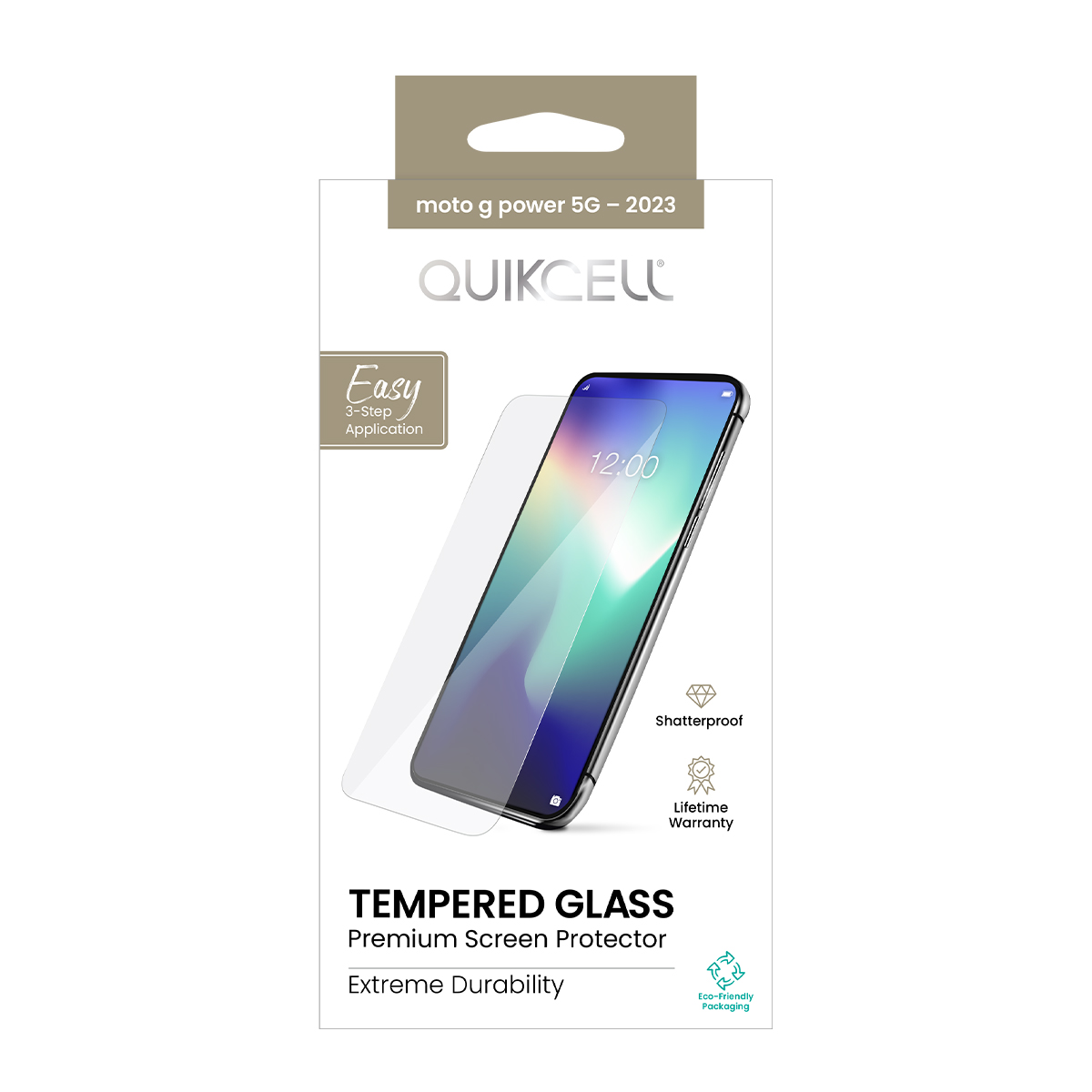 Picture of Quikcell moto power 5G (2023) TEMPERED GLASS Screen Protector - Clear