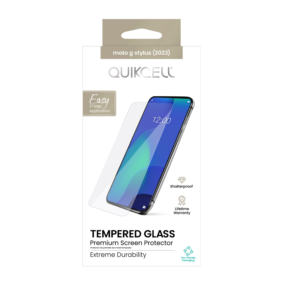 Picture of Quikcell moto g stylus (2023) TEMPERED GLASS Screen Protector - Clear