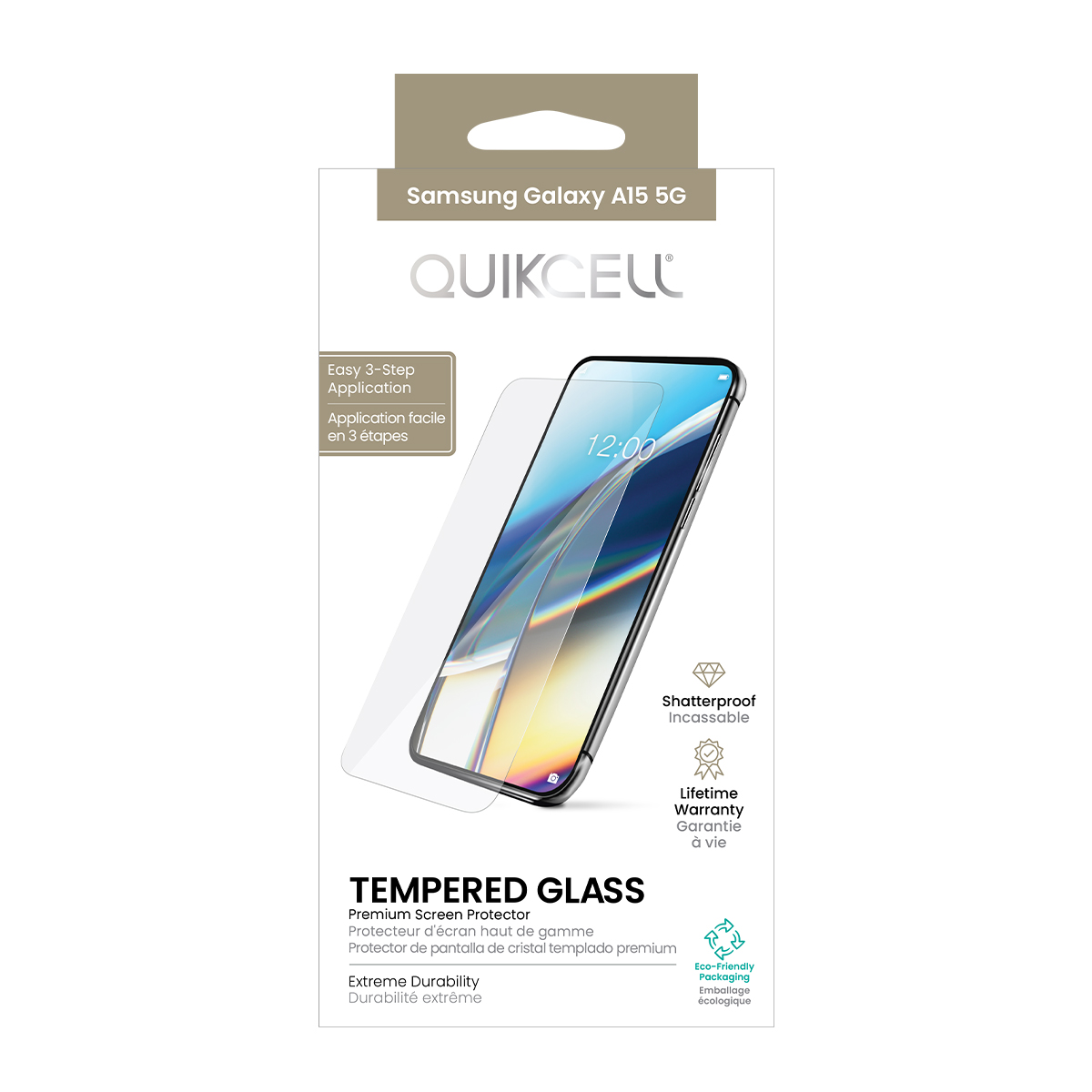 Picture of Quikcell Tempered Glass Screen Protector for Samsung Galaxy A15 5G