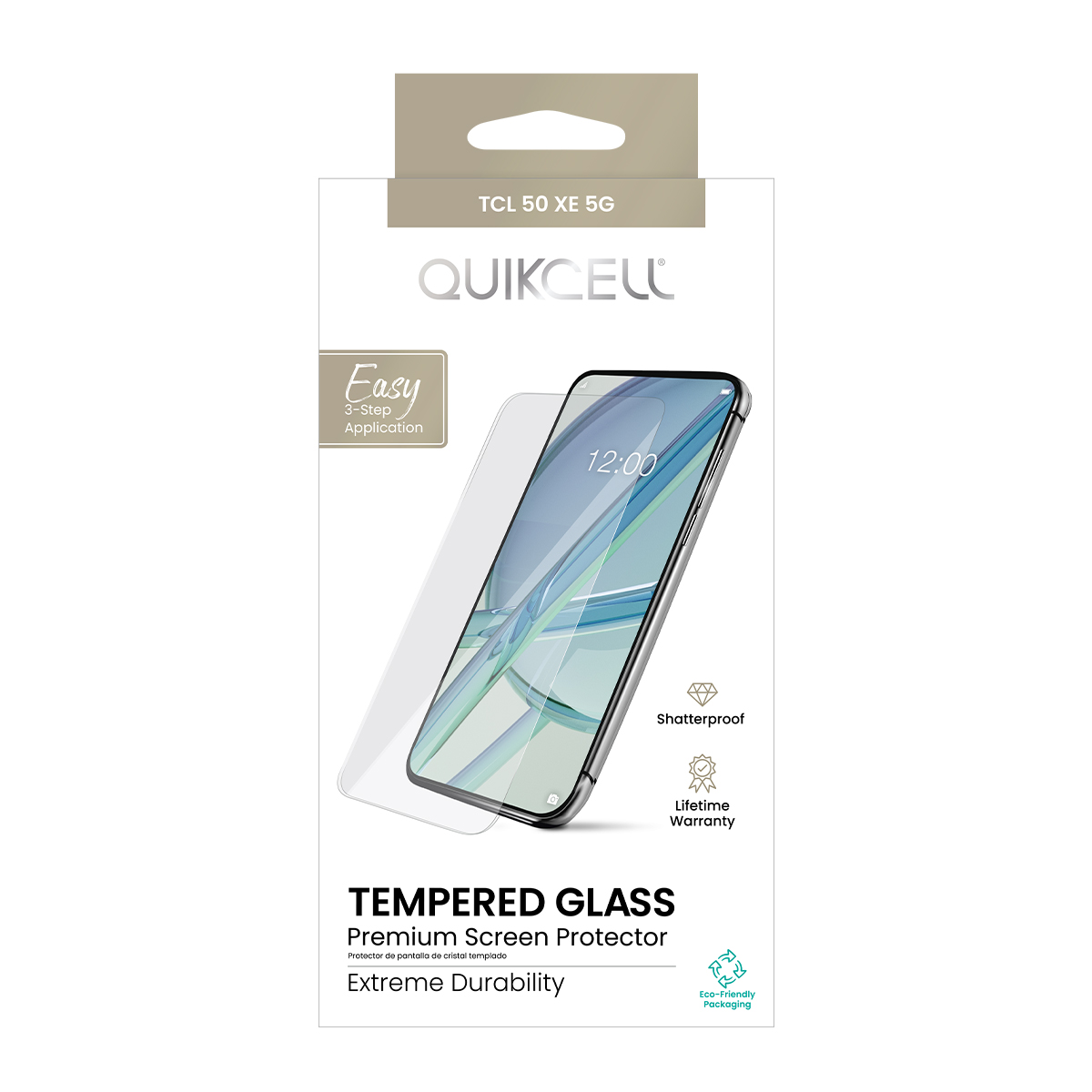 Picture of Quikcell Tempered Glass Screen Protector for TCL 50 XE 5G 
