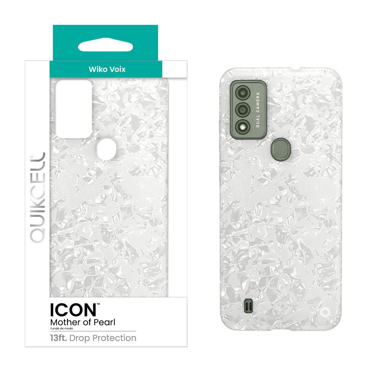 Picture of Quikcell Wiko Voix ICON Fashion Case - Mother of Pearl