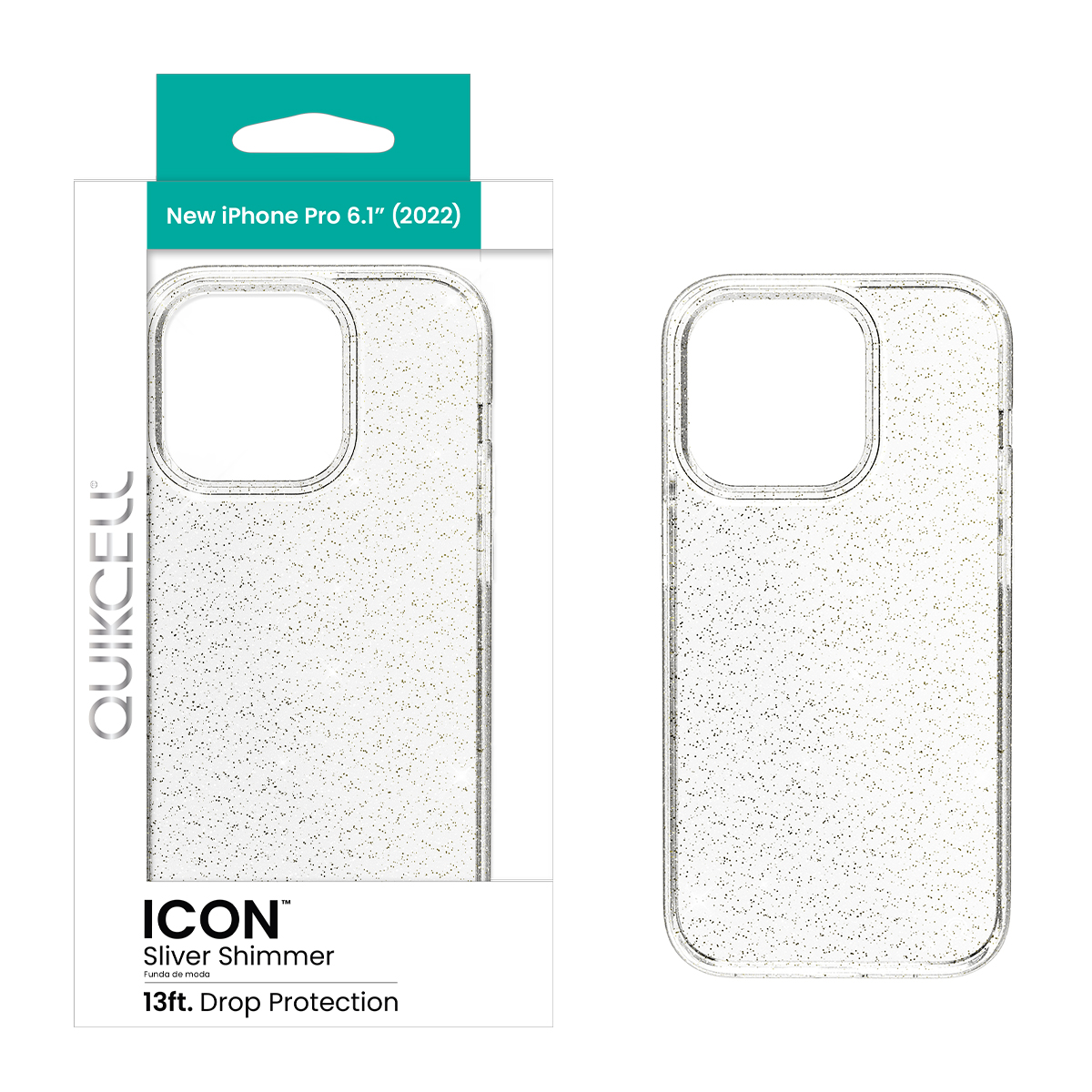 Picture of Quikcell Apple iPhone 14 Pro ICON Fashion Case - Silver Shimmer