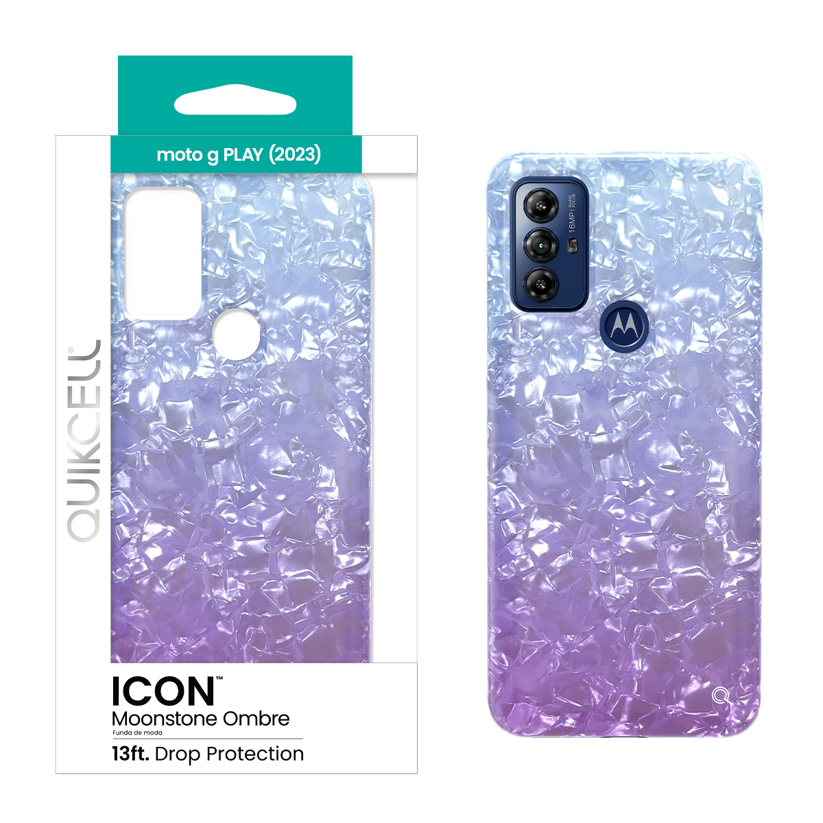 Picture of Quikcell moto g PLAY (2023) ICON Fashion Case - Moonstone Ombre