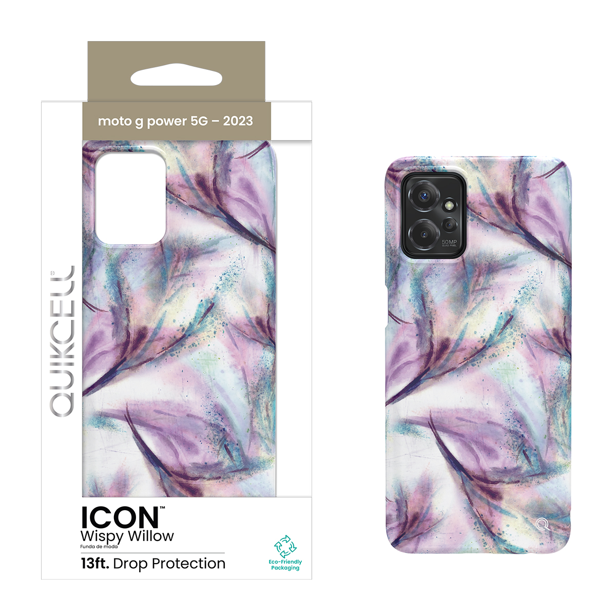 Picture of Quikcell moto g power 5G (2023) ICON Fashion Case - Wispy Willow