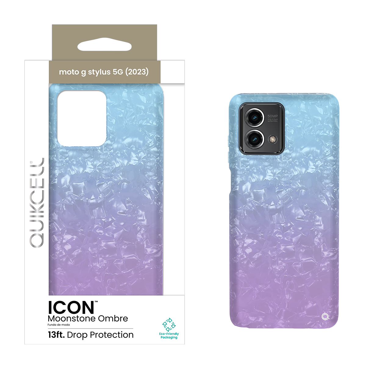 Picture of Quikcell motorola g stylus 5G  2023 ICON Fashion Case - Moonstone Ombré